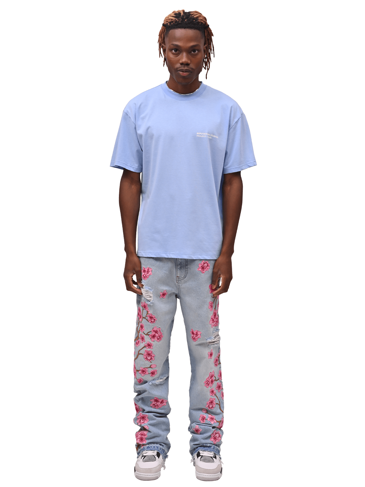 "Statement Piece" Tee - Baby Blue