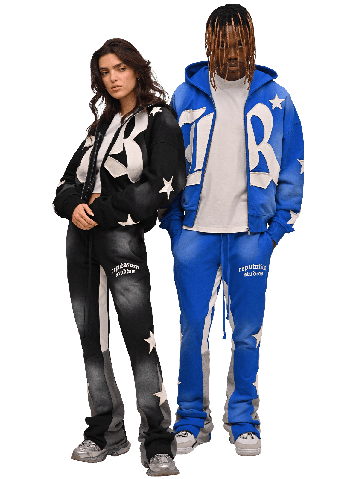 Sun Fade Flare Sweatpants - Royal Blue