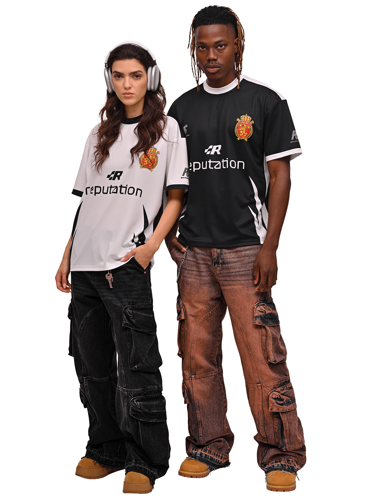 Baggy Cargo Denim - Black