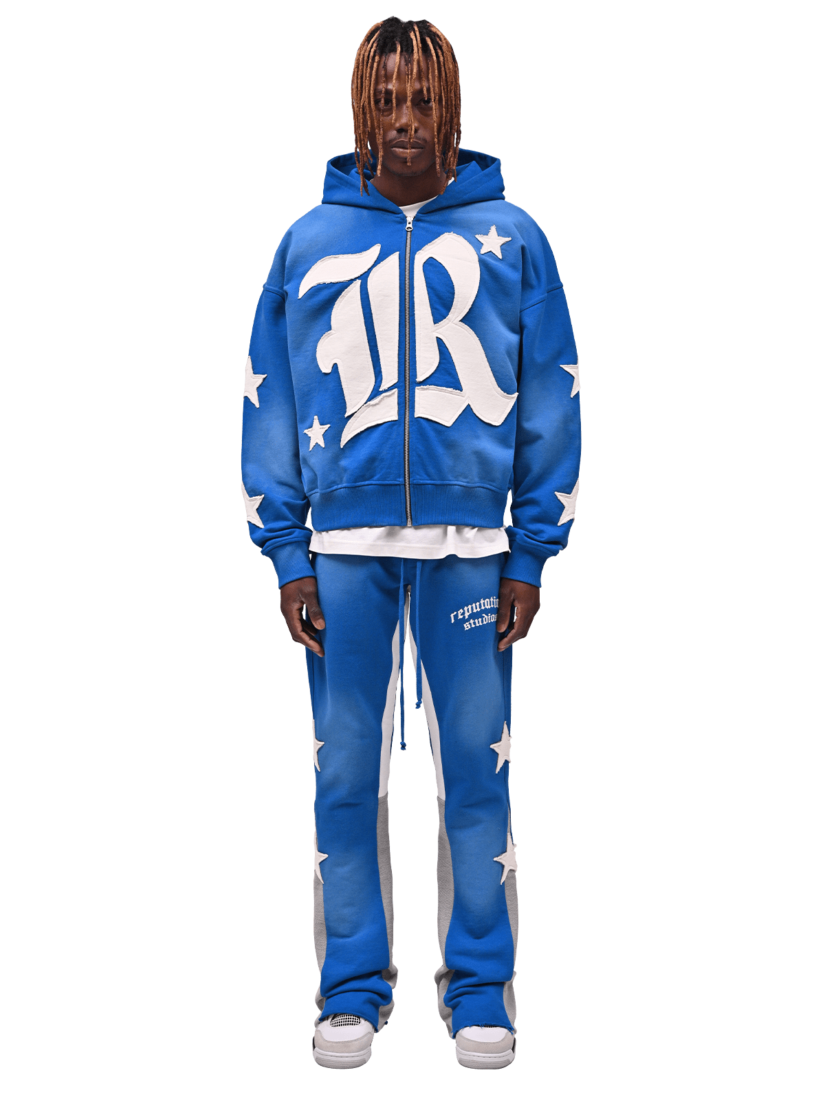 Sun Fade Flare Sweatpants - Royal Blue