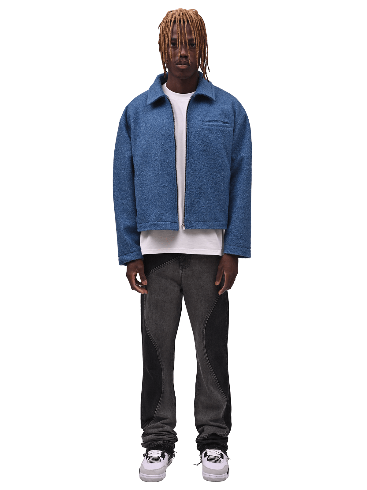 Cropped Jacket - Blue