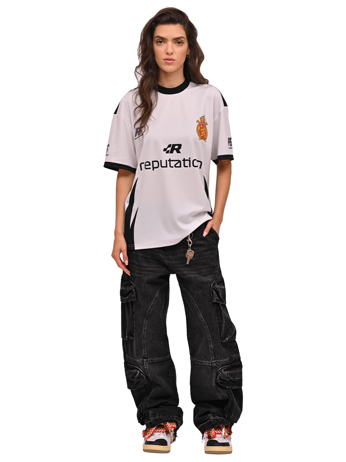 Baggy Cargo Denim - Black