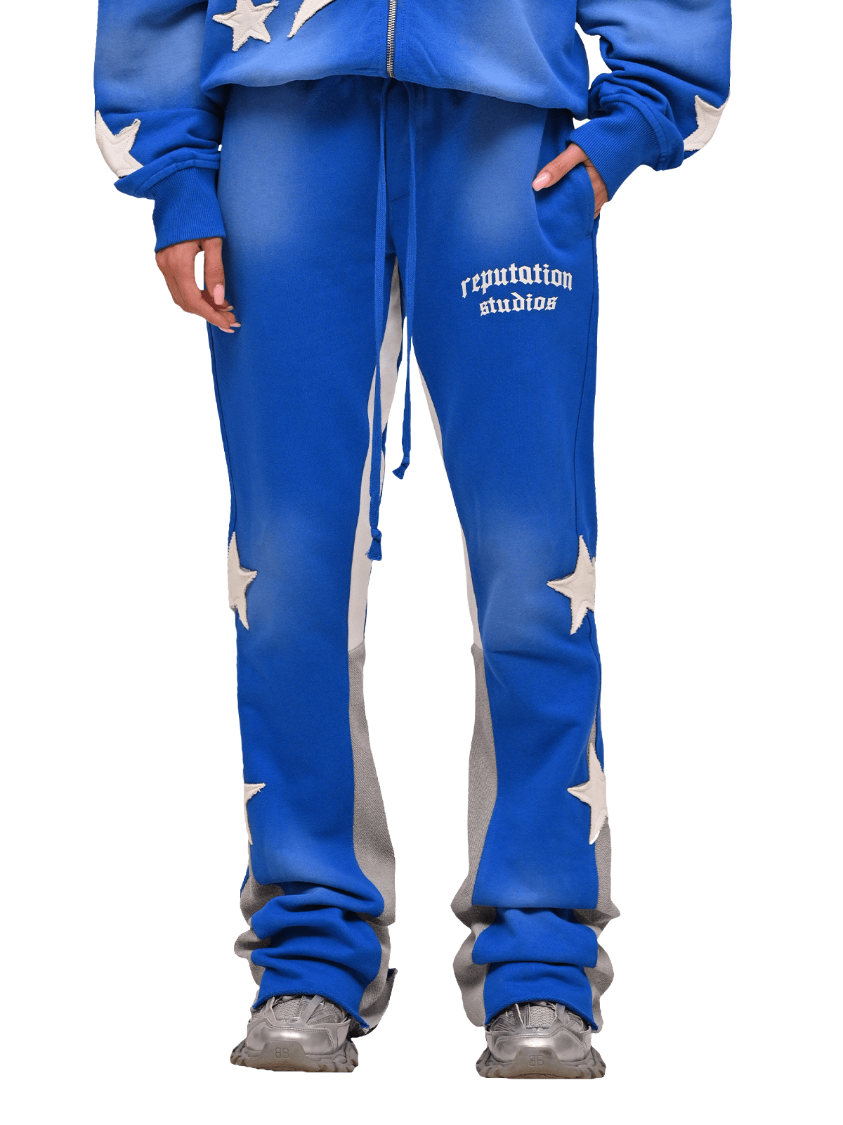 Sun Fade Flare Sweatpants - Royal Blue