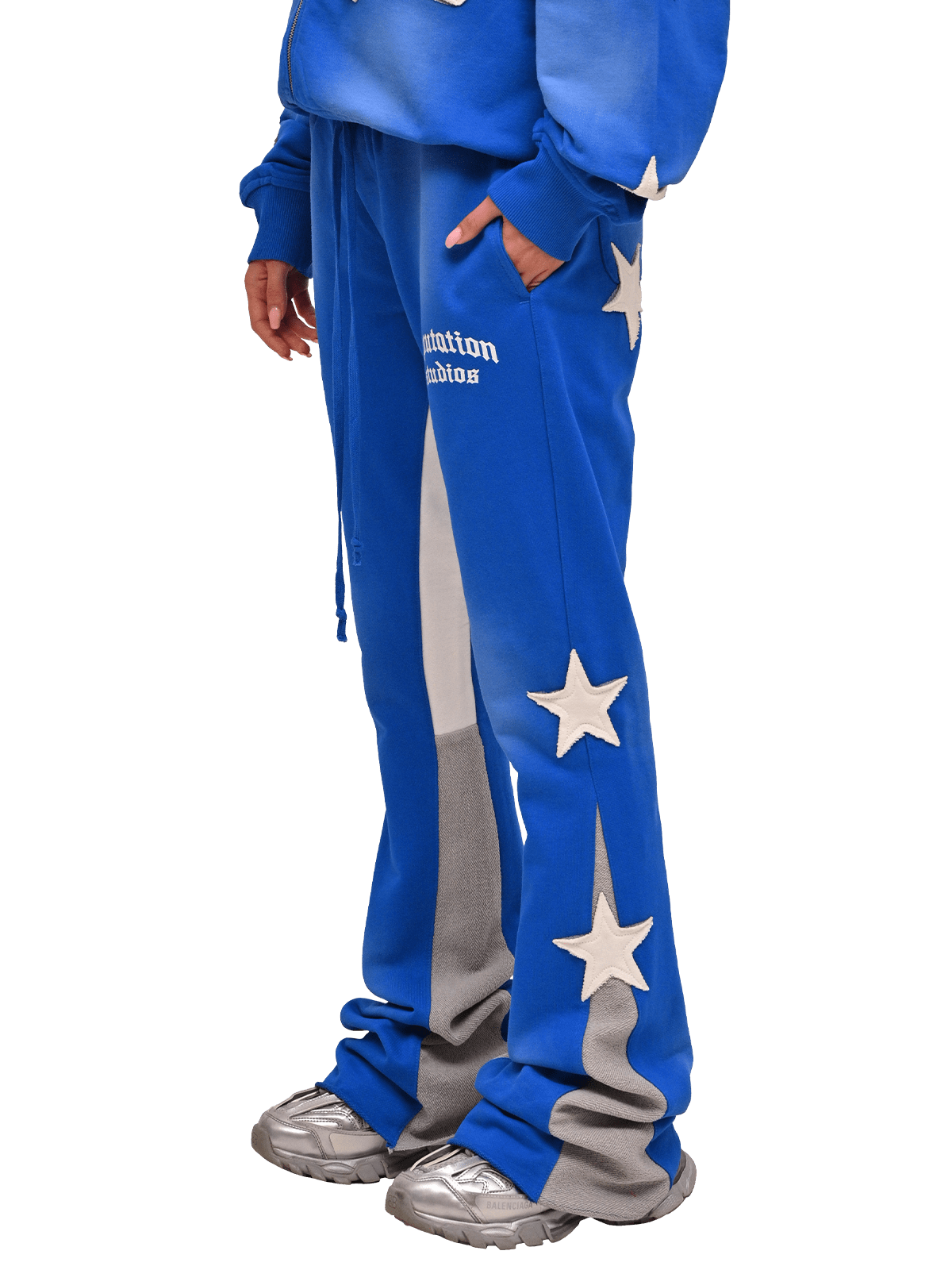 Sun Fade Flare Sweatpants - Royal Blue