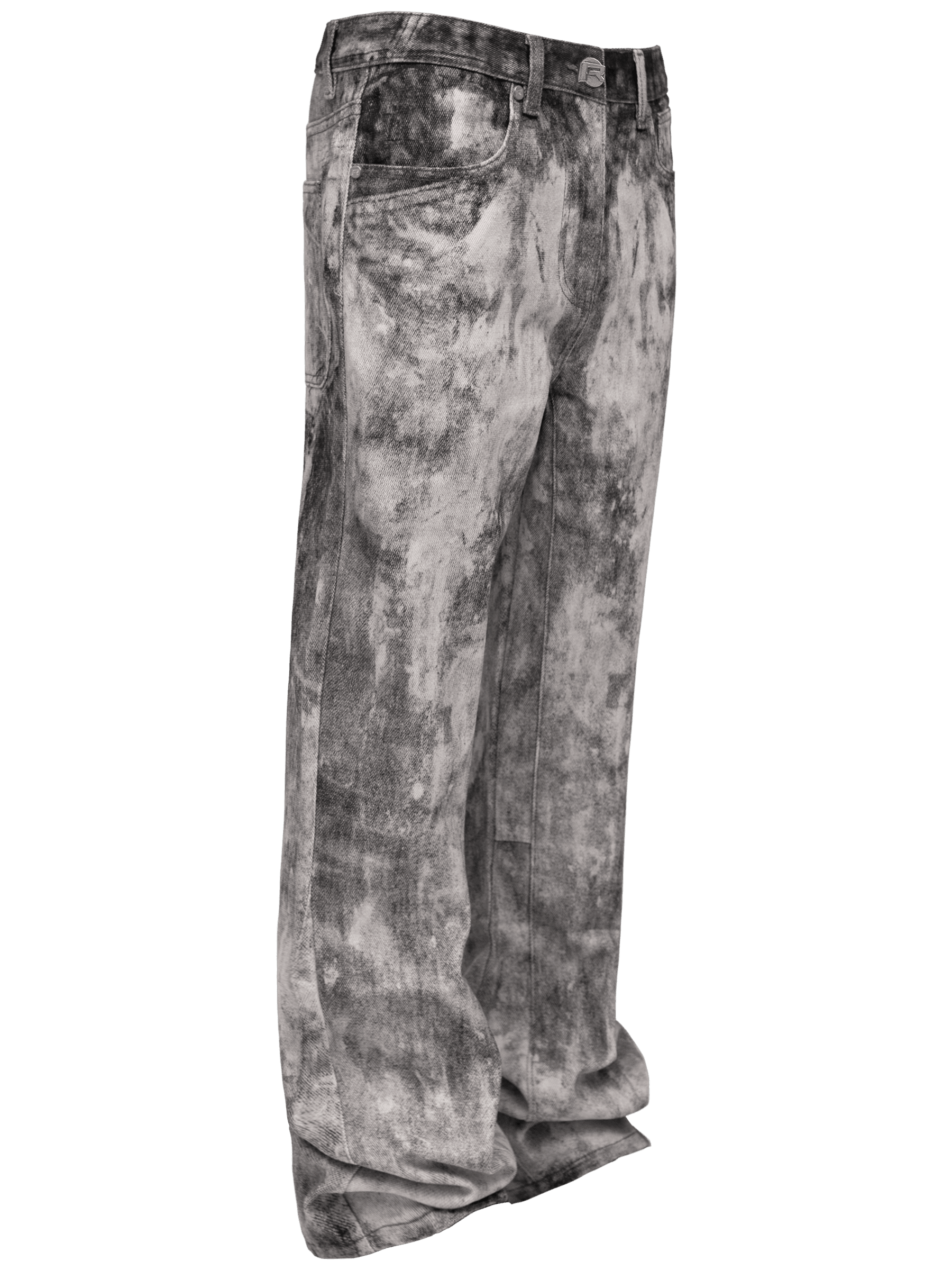 Acid Rinse Flare Denim