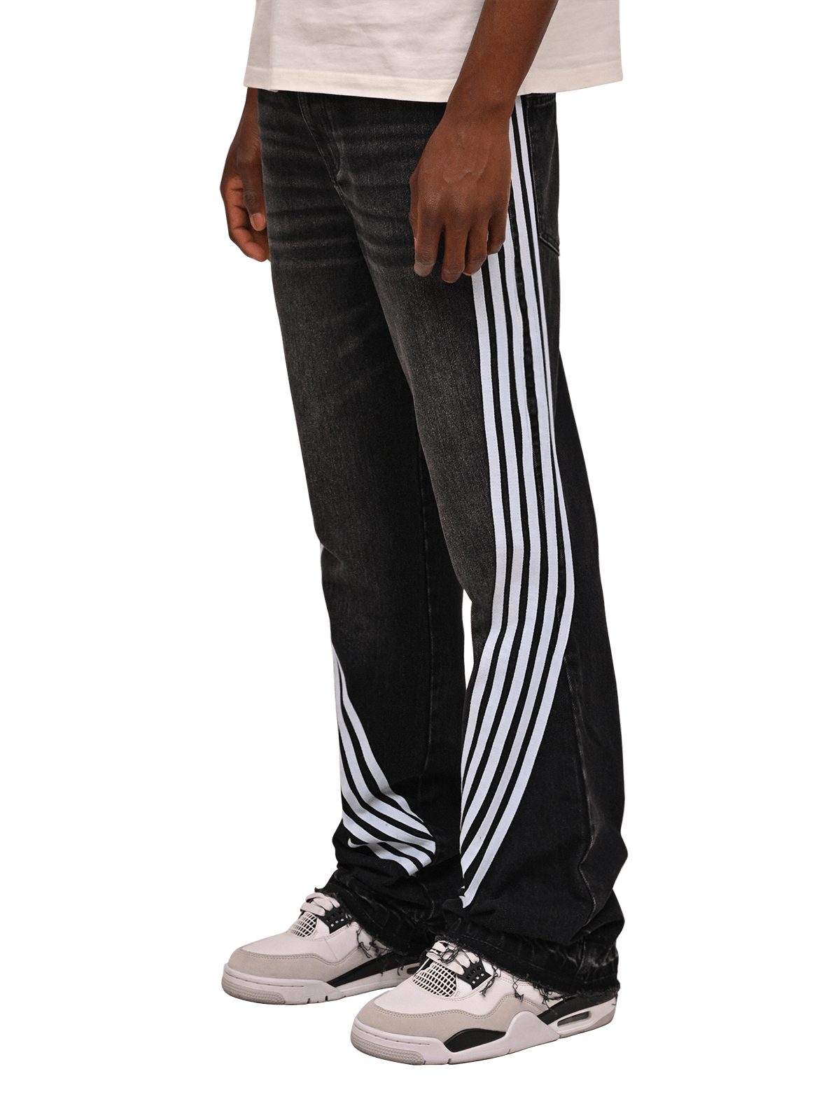 Racer Flare Denim - Black