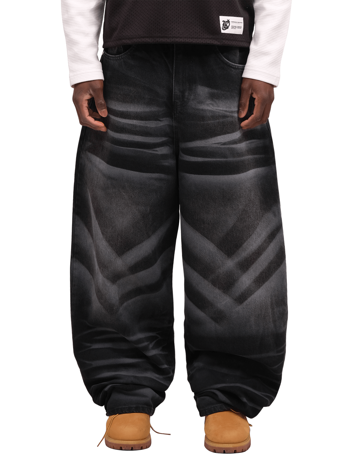Grunge Baggy Denim - Black