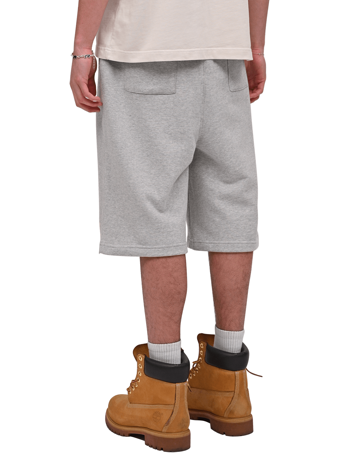 Baggy Jersey Shorts - Heather Grey