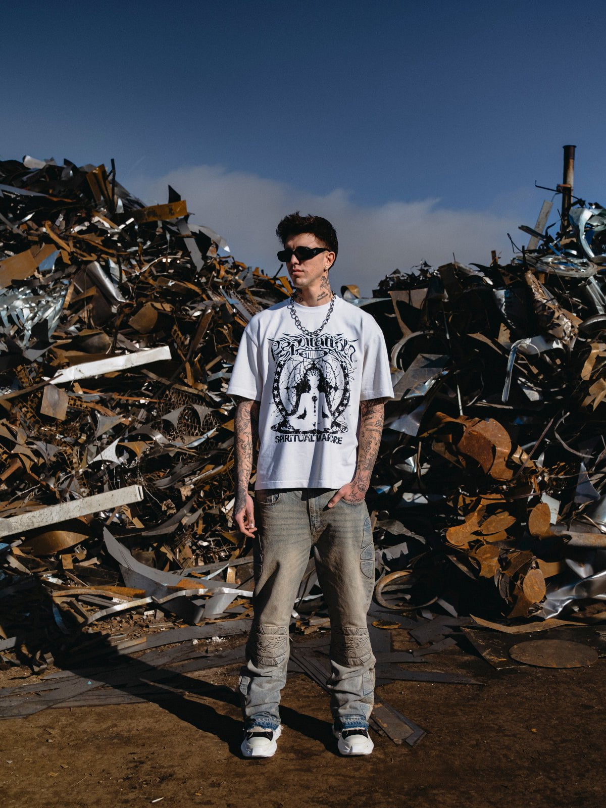 Spiritual Warfare Tee - Vintage White