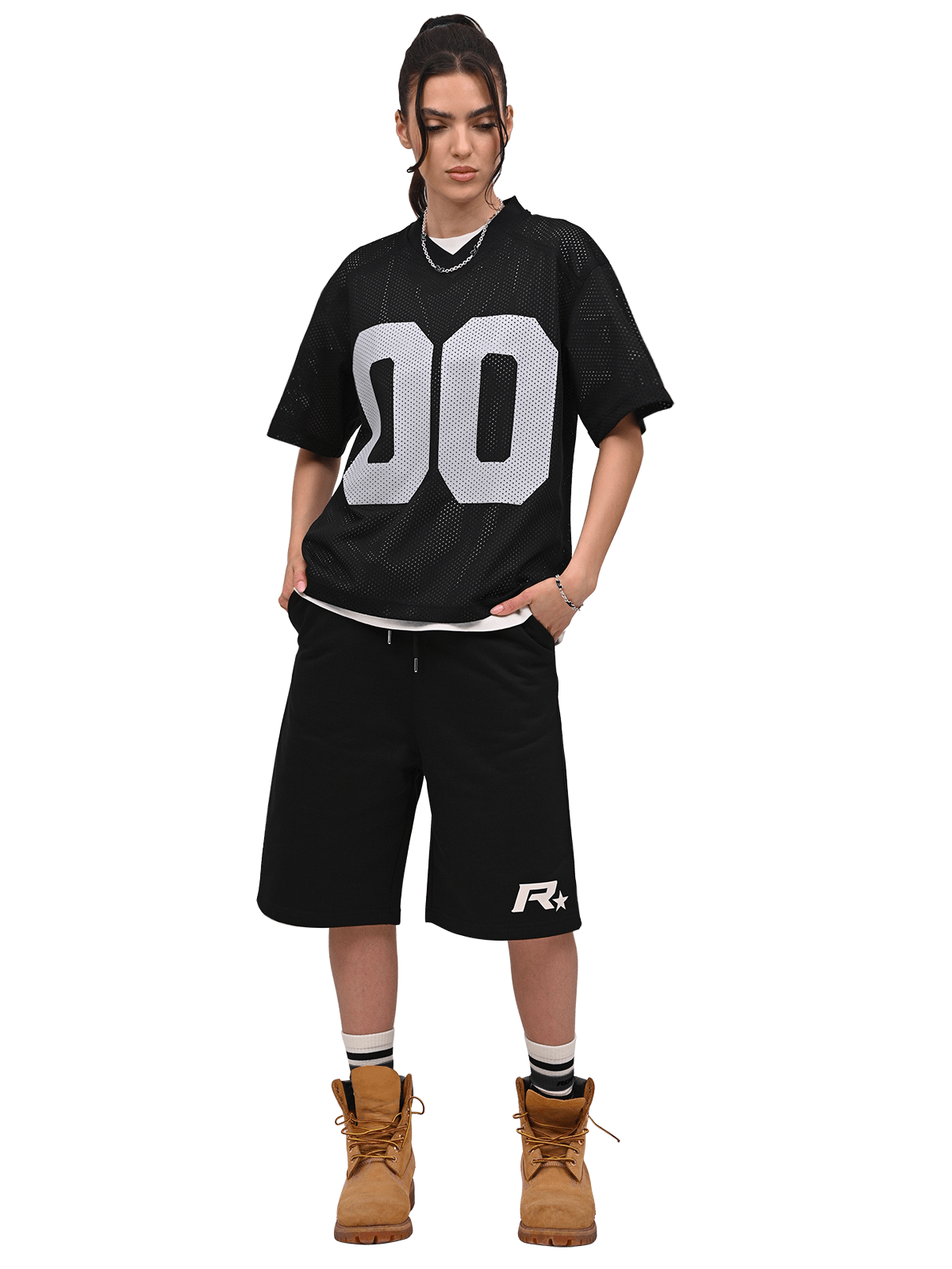 Baggy Jersey Shorts - Black