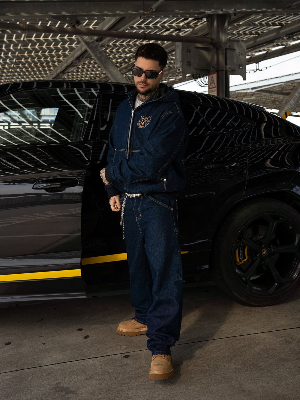 Workwear Denim Hoodie