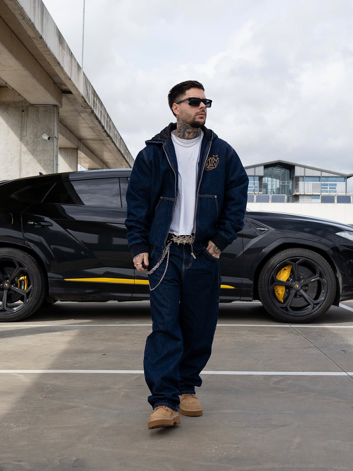 Workwear Denim Hoodie