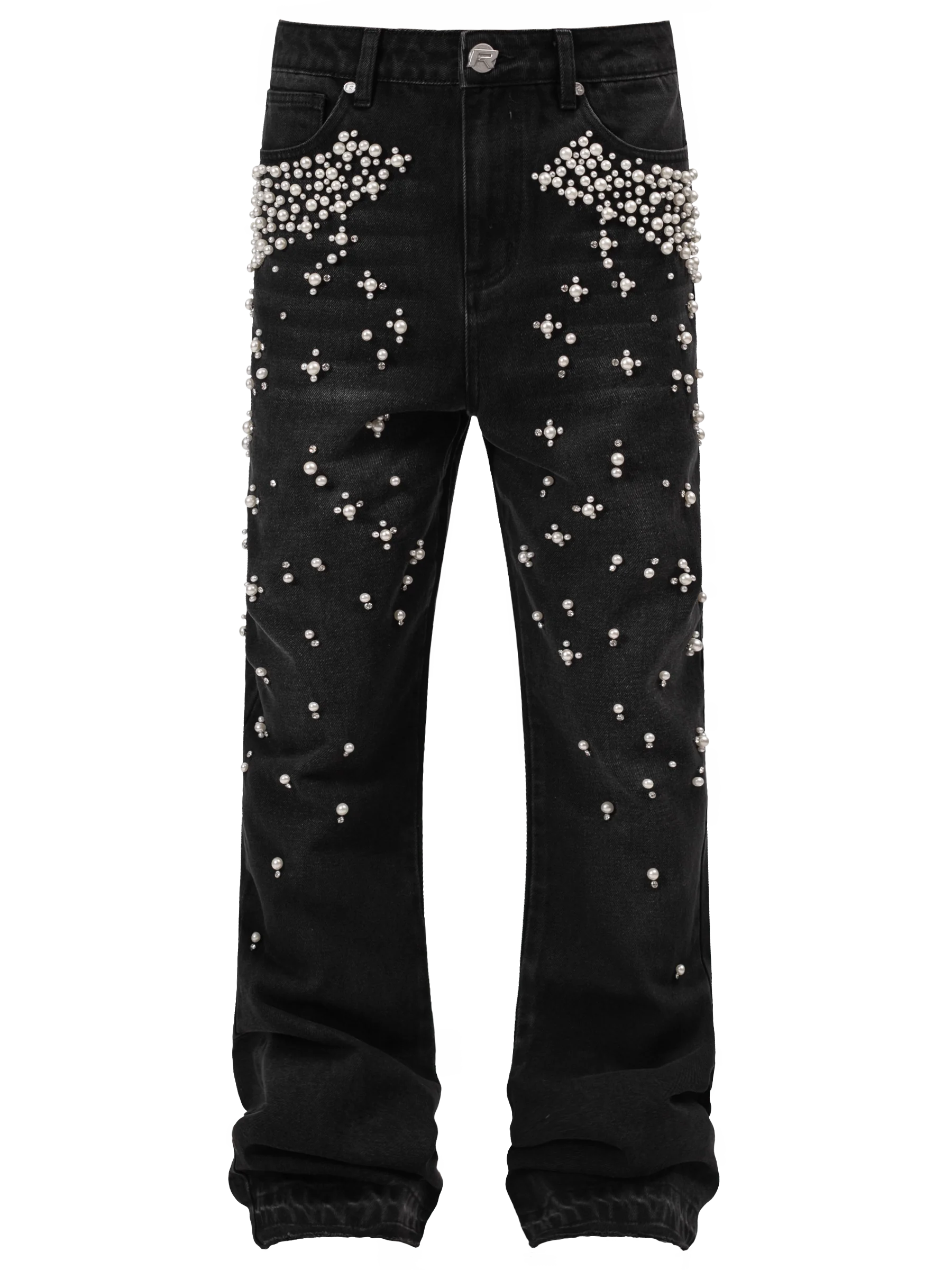 Gradient Pearl Denim - Black
