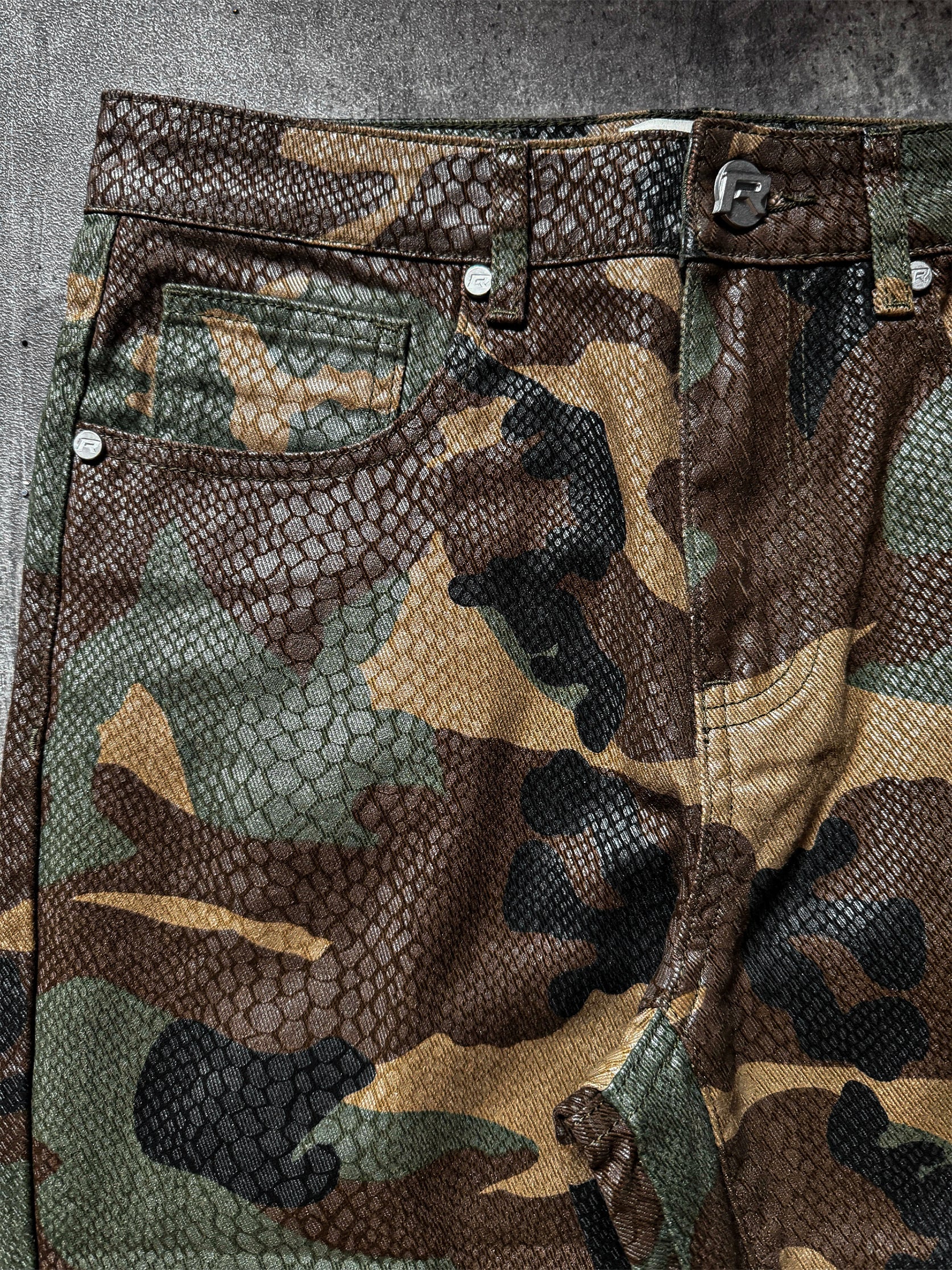 Python Camo Denim