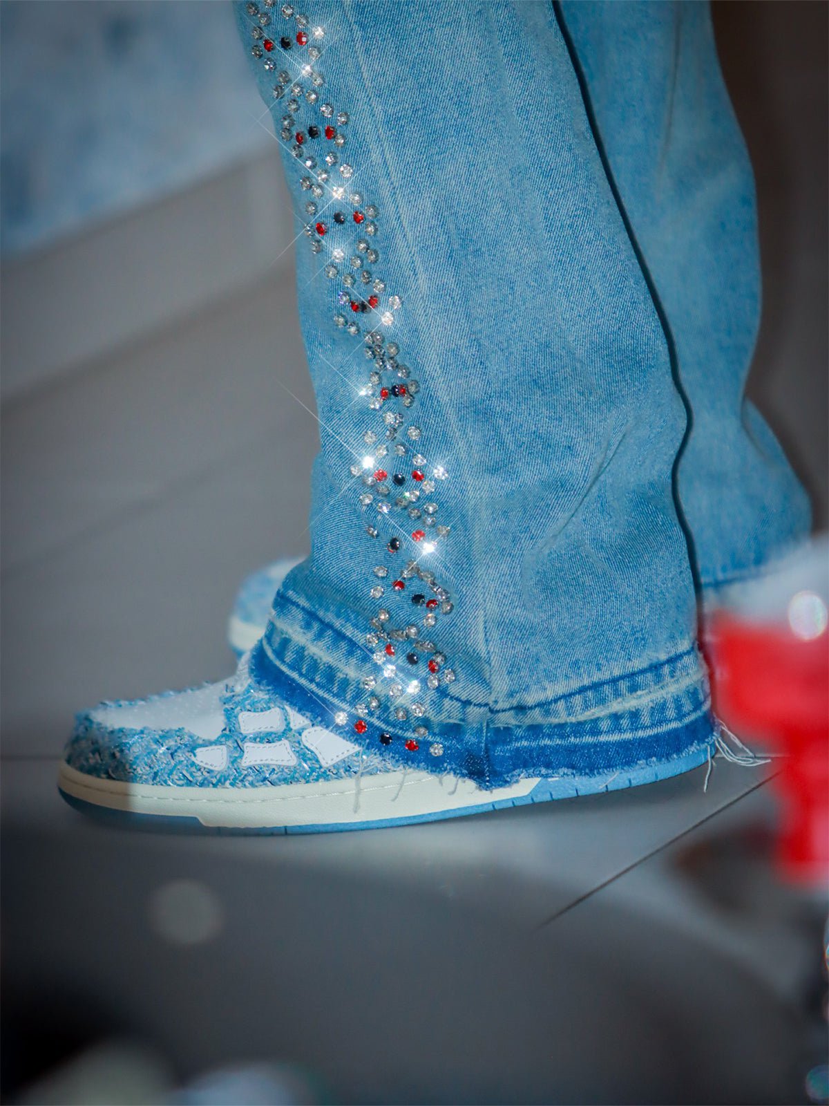 Prism Chain Denim - Cream Wash