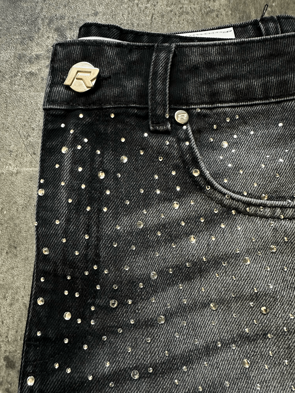 Crystal Flare Denim - Black