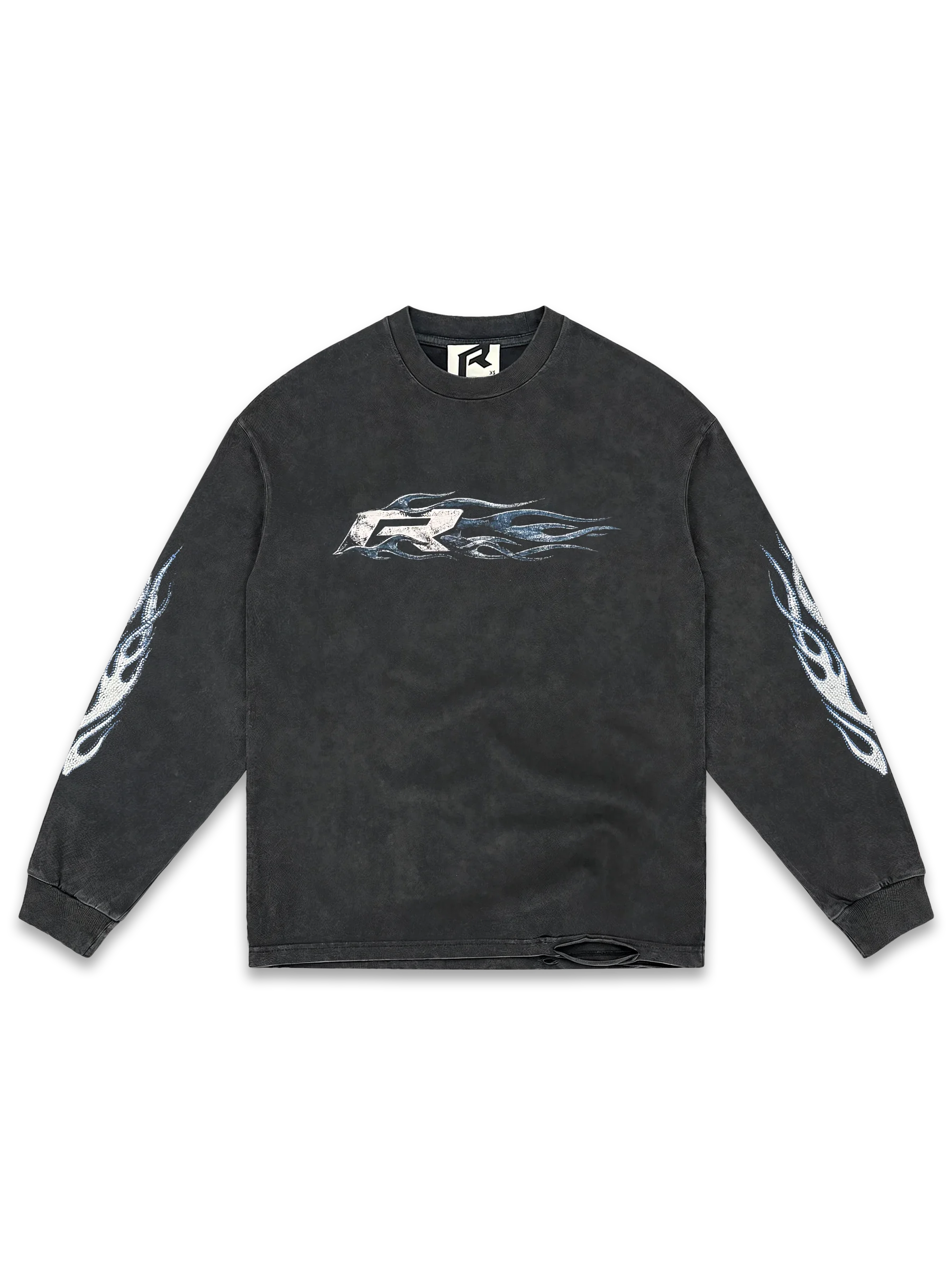 Blue Flames Long Sleeve Tee