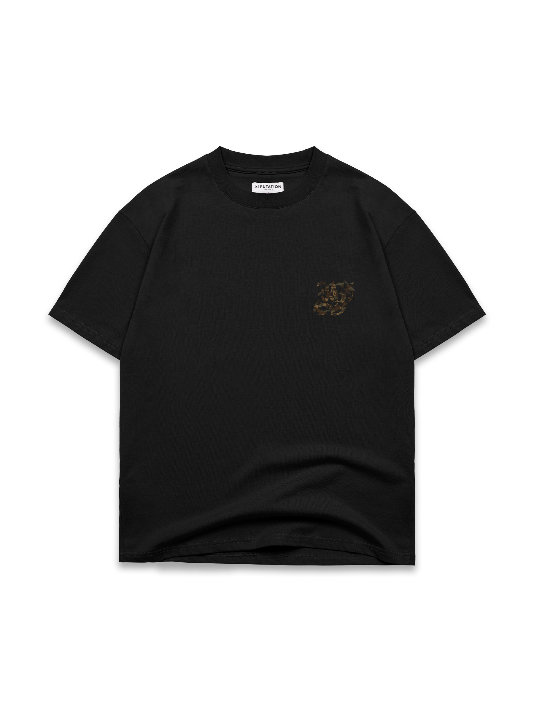 Gon x Reputation Combat Camo Tee - Black