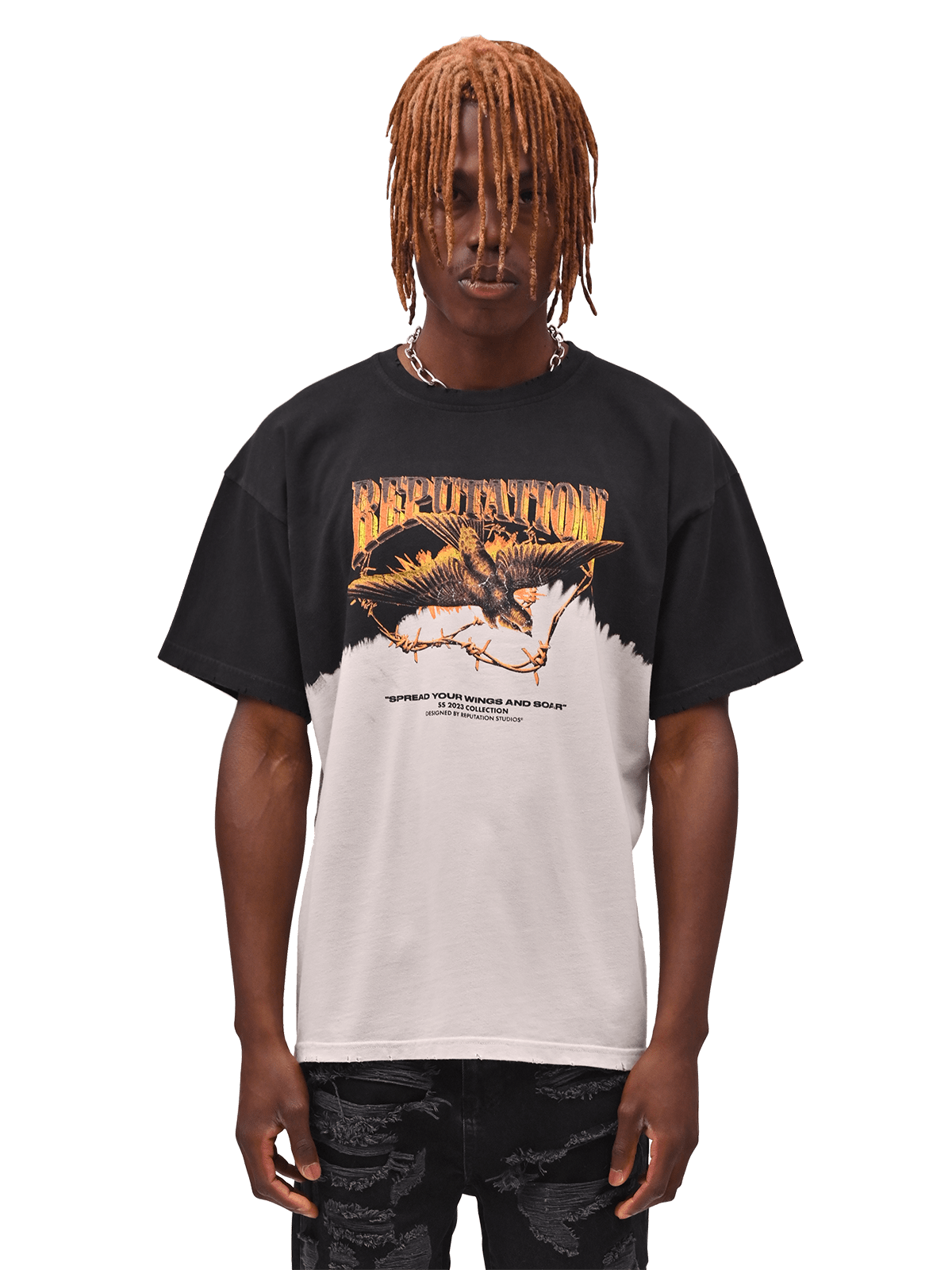 Vintage Dip Dye Tee - Spread your Wings