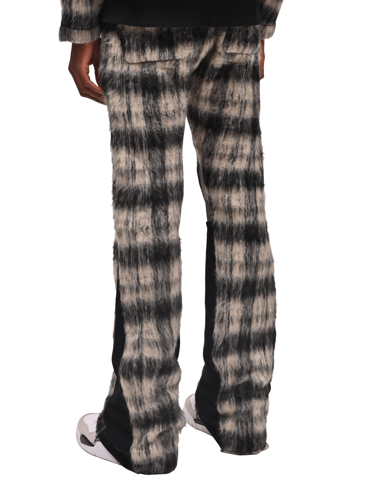 Mohair Flare Sweatpants - Black