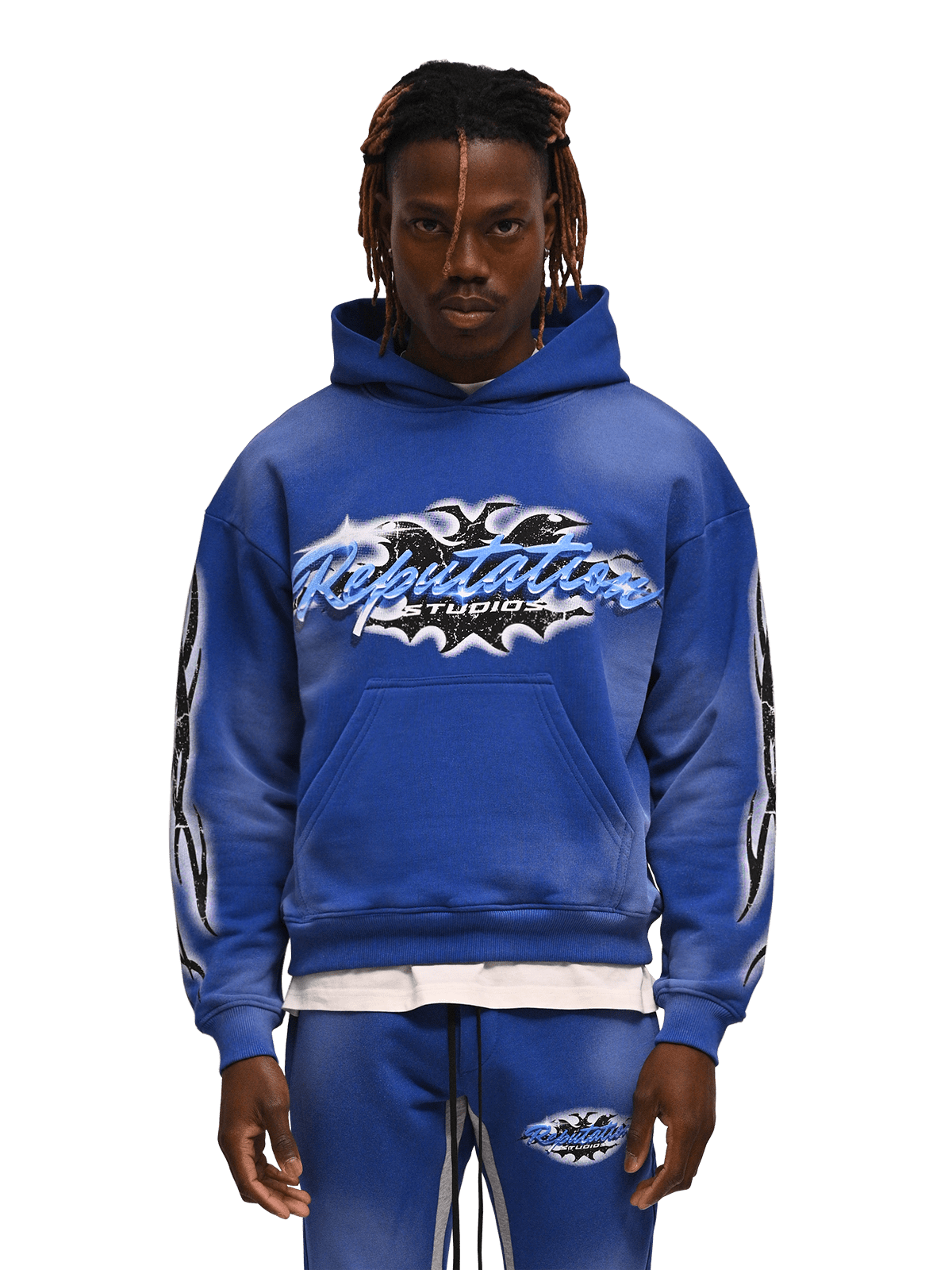 Tribal Hoodie - Royal Blue