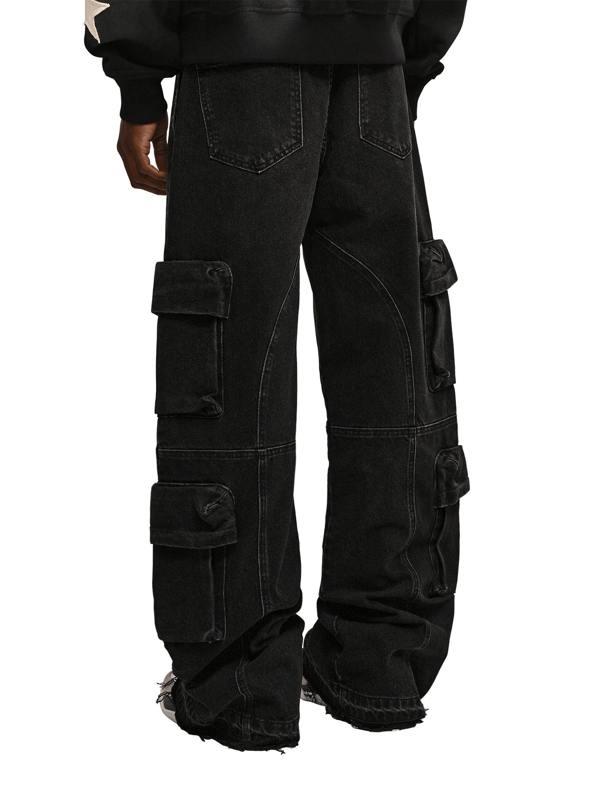 Baggy Cargo Denim - Black