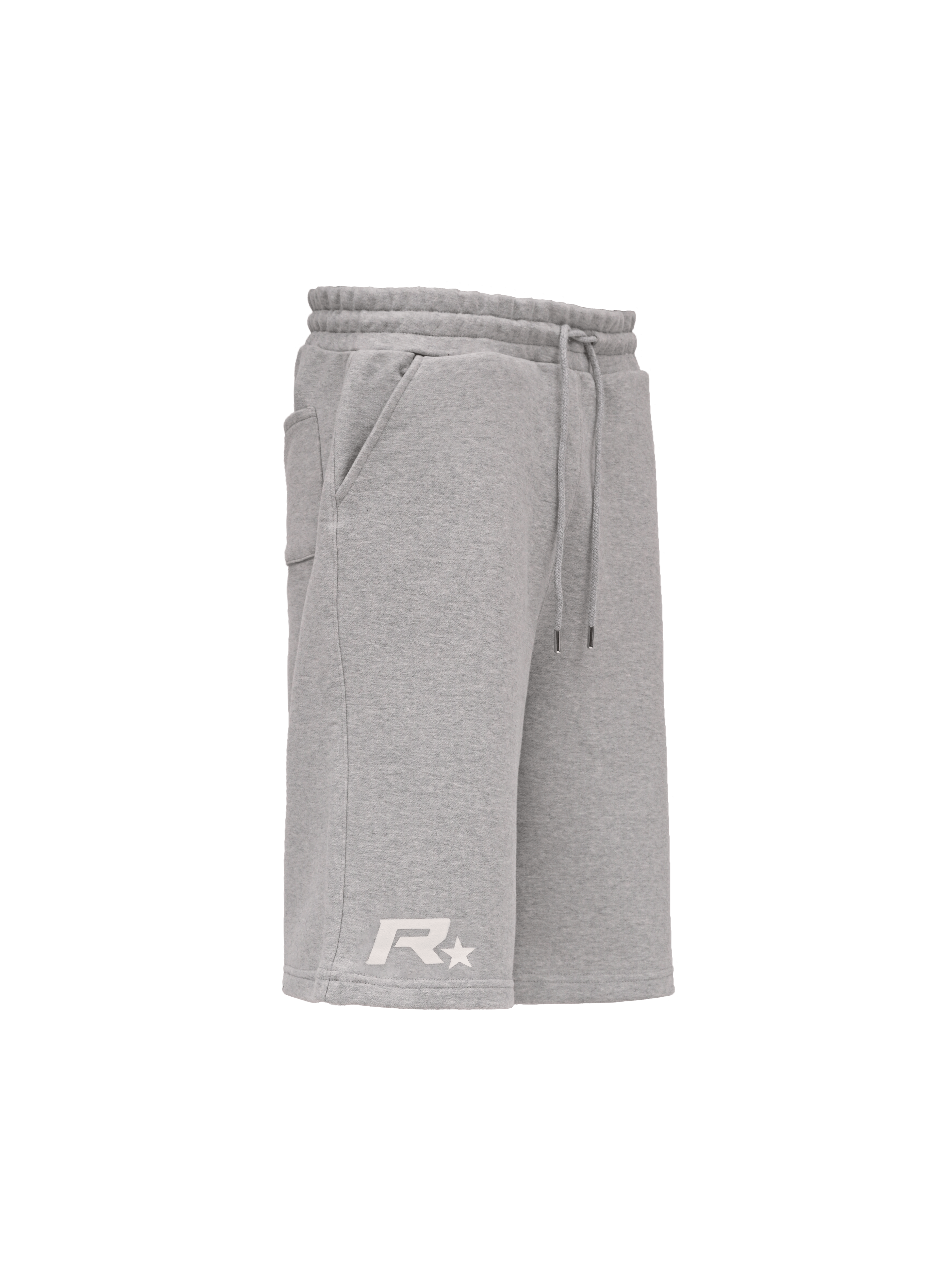 Baggy Jersey Shorts - Heather Grey