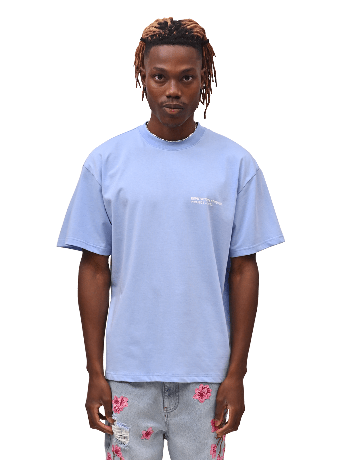 "Statement Piece" Tee - Baby Blue