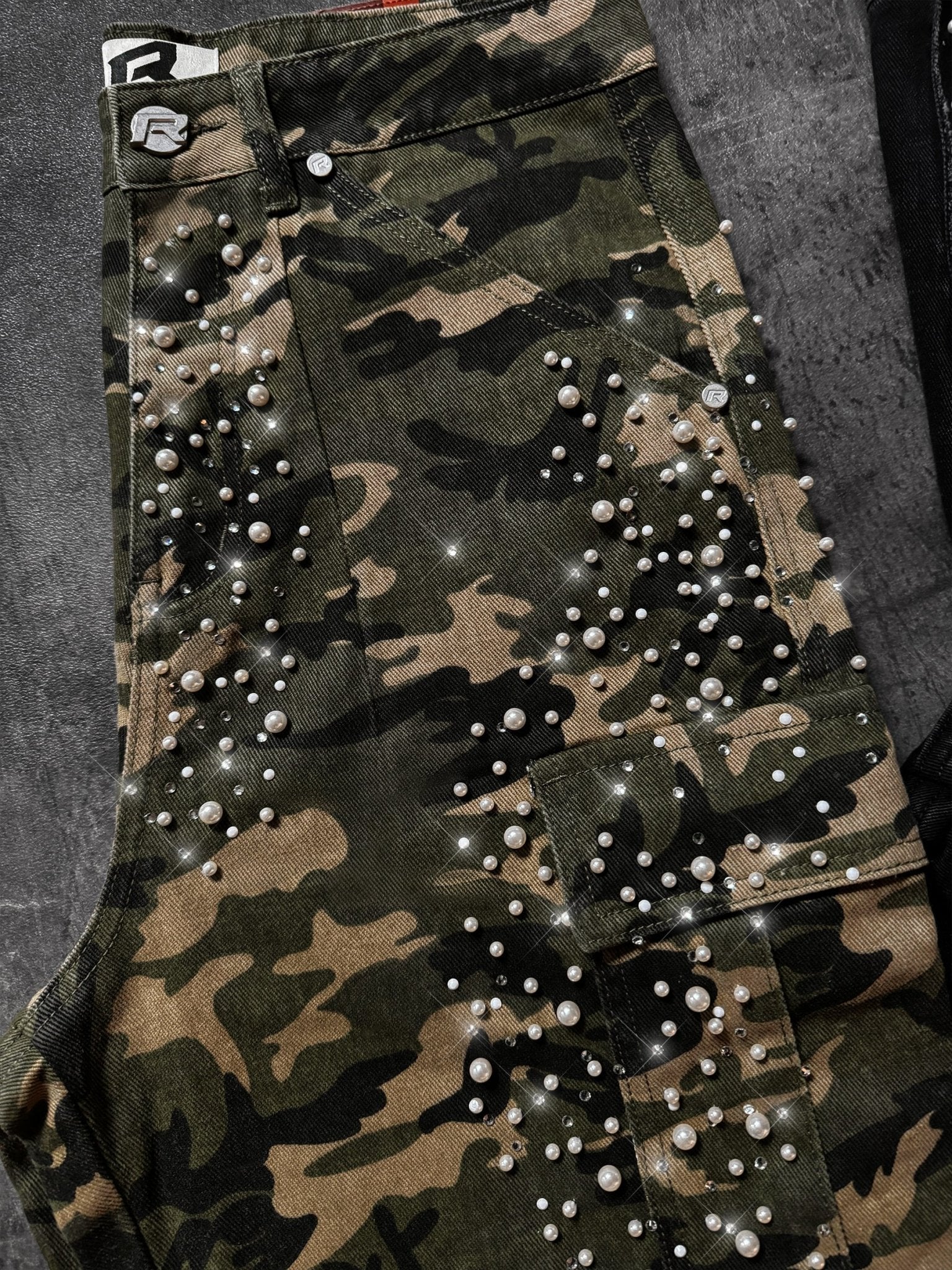 Camo Cargo Embellish Denim - Reputation Studios