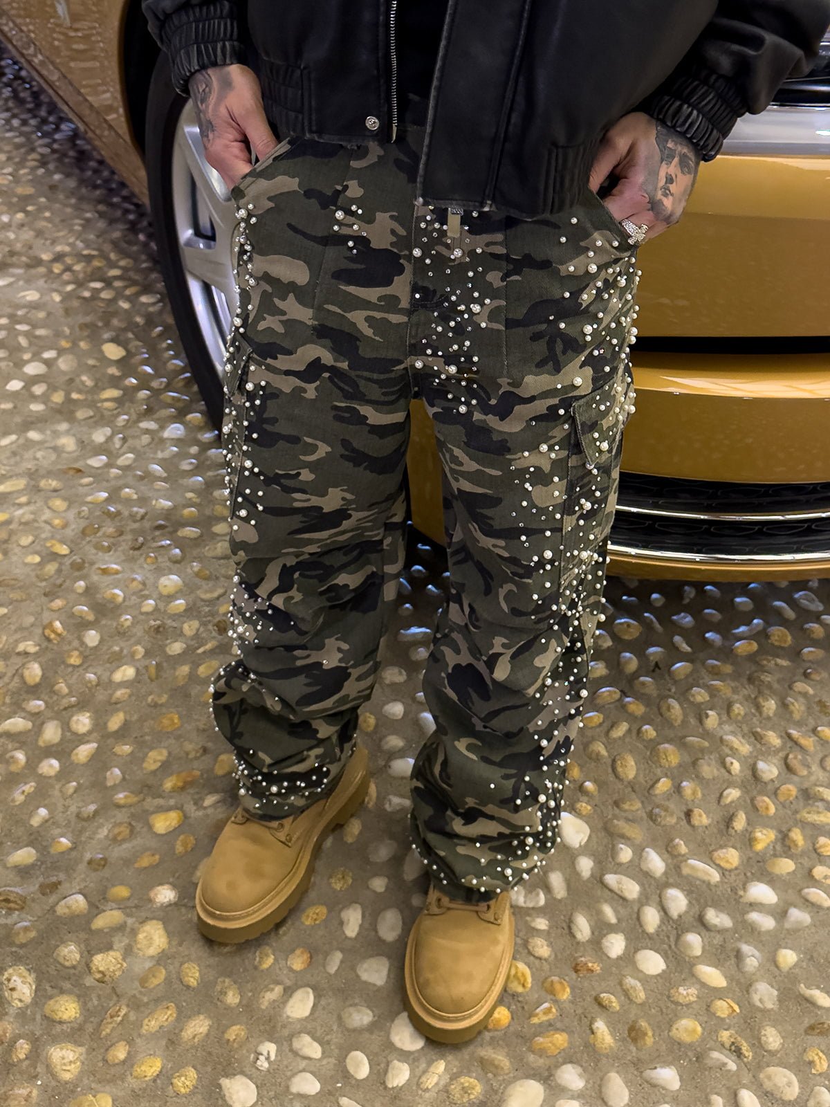 Camo Cargo Embellish Denim - Reputation Studios