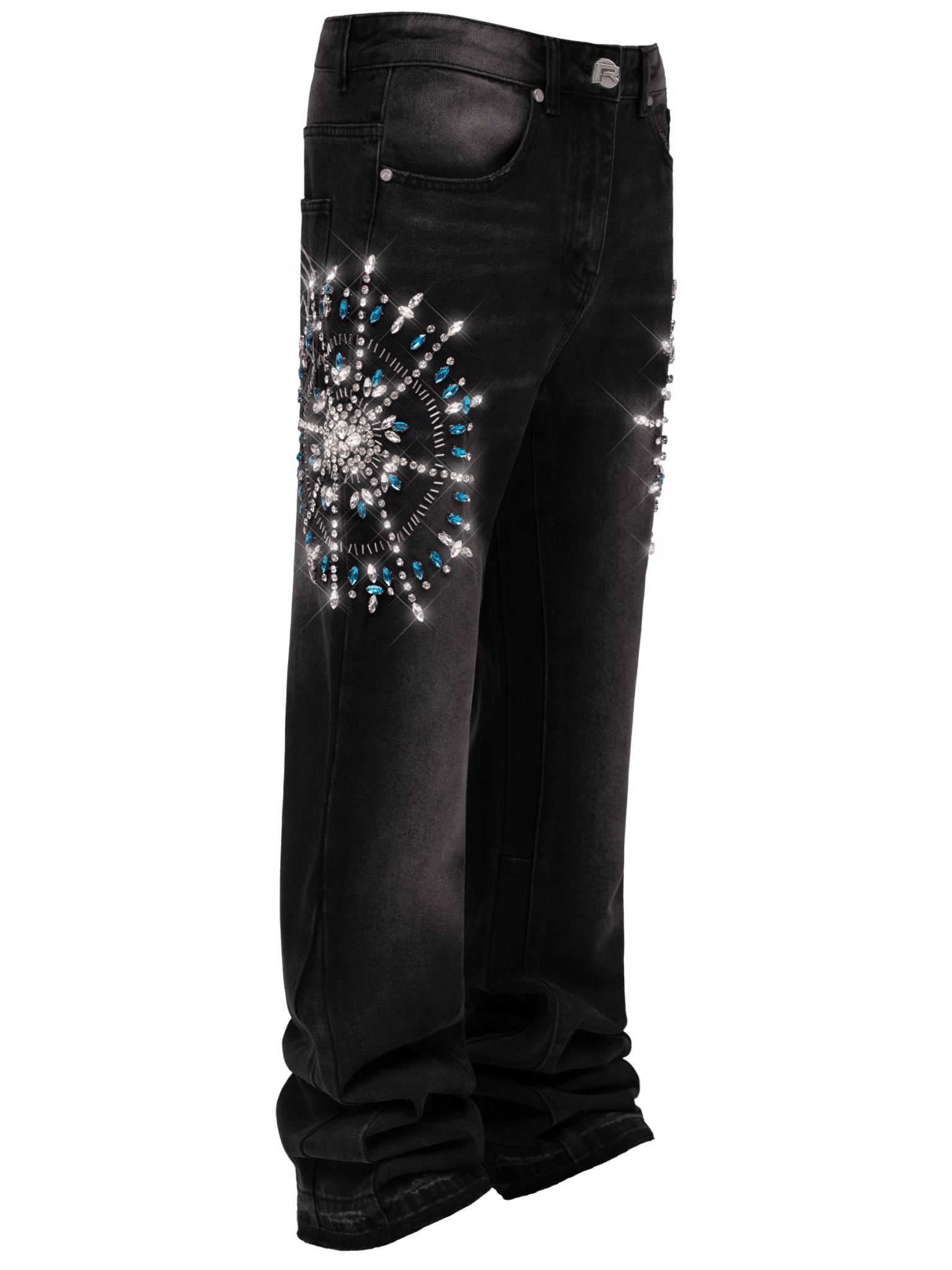 Circle Diamond Denim - Black - Reputation Studios