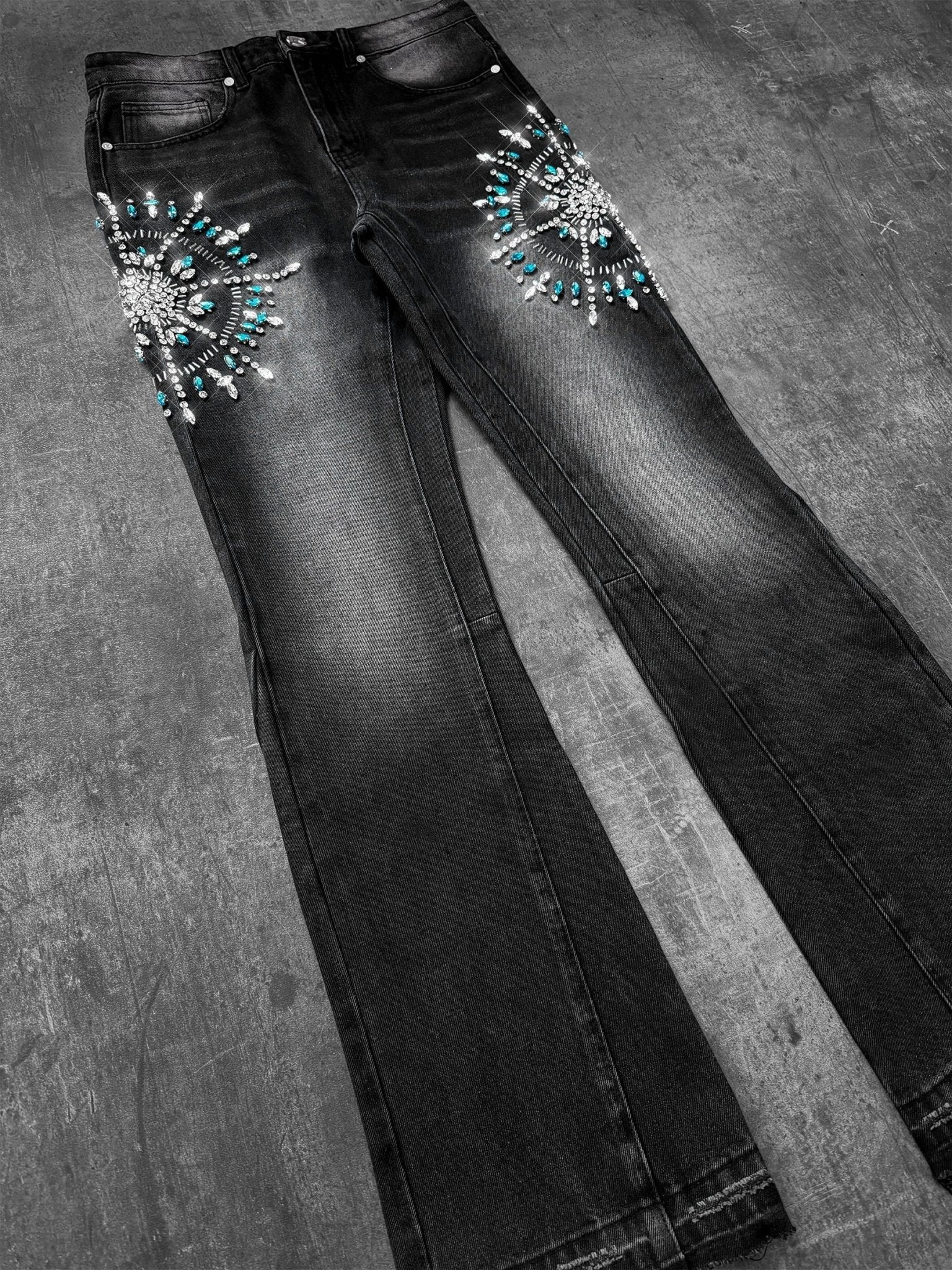 Circle Diamond Denim - Black - Reputation Studios