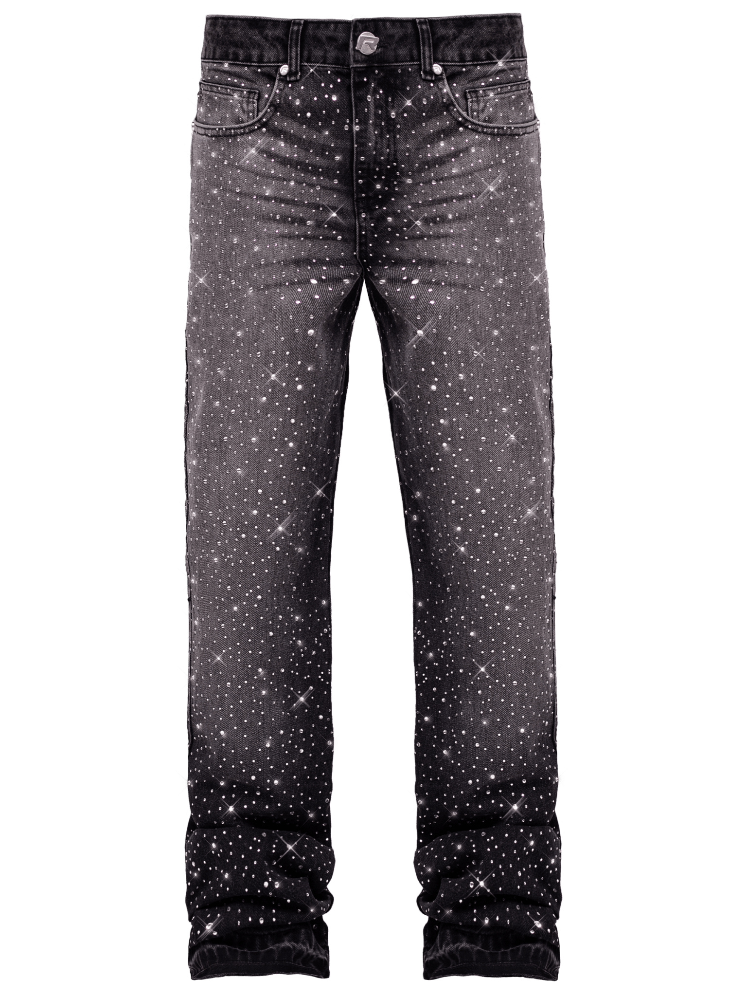 Crystal Flare Denim - Black