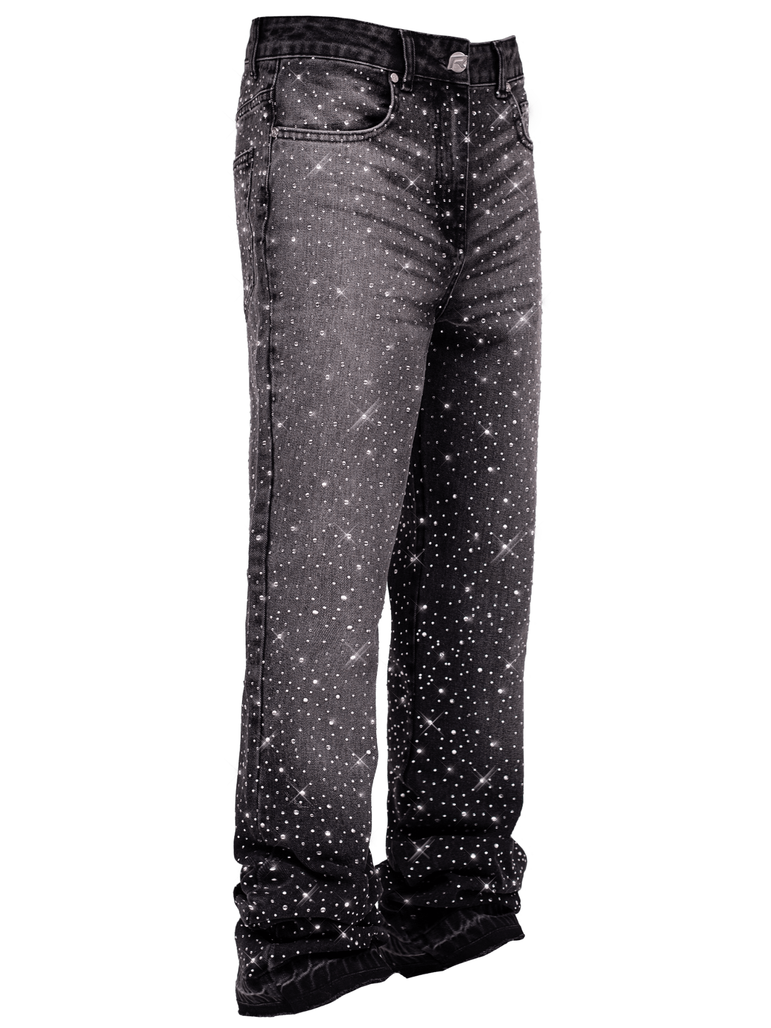 Crystal Flare Denim - Black - Reputation Studios
