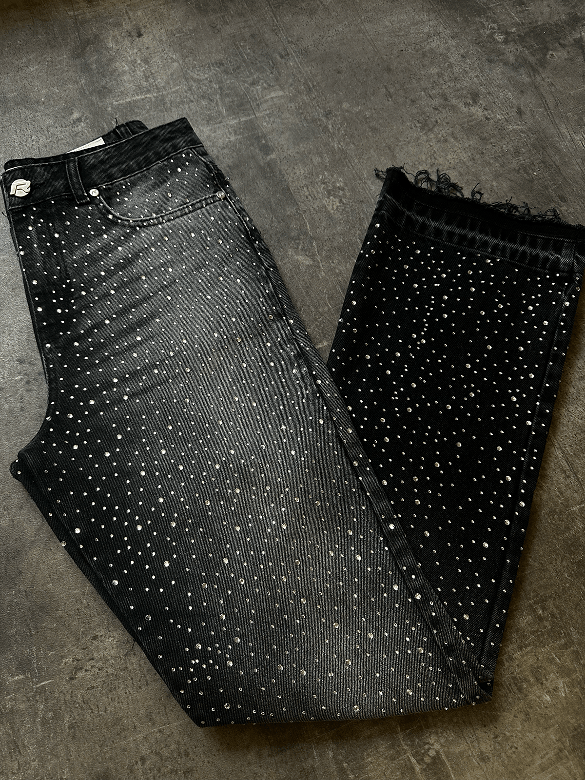 Crystal Flare Denim - Black - Reputation Studios