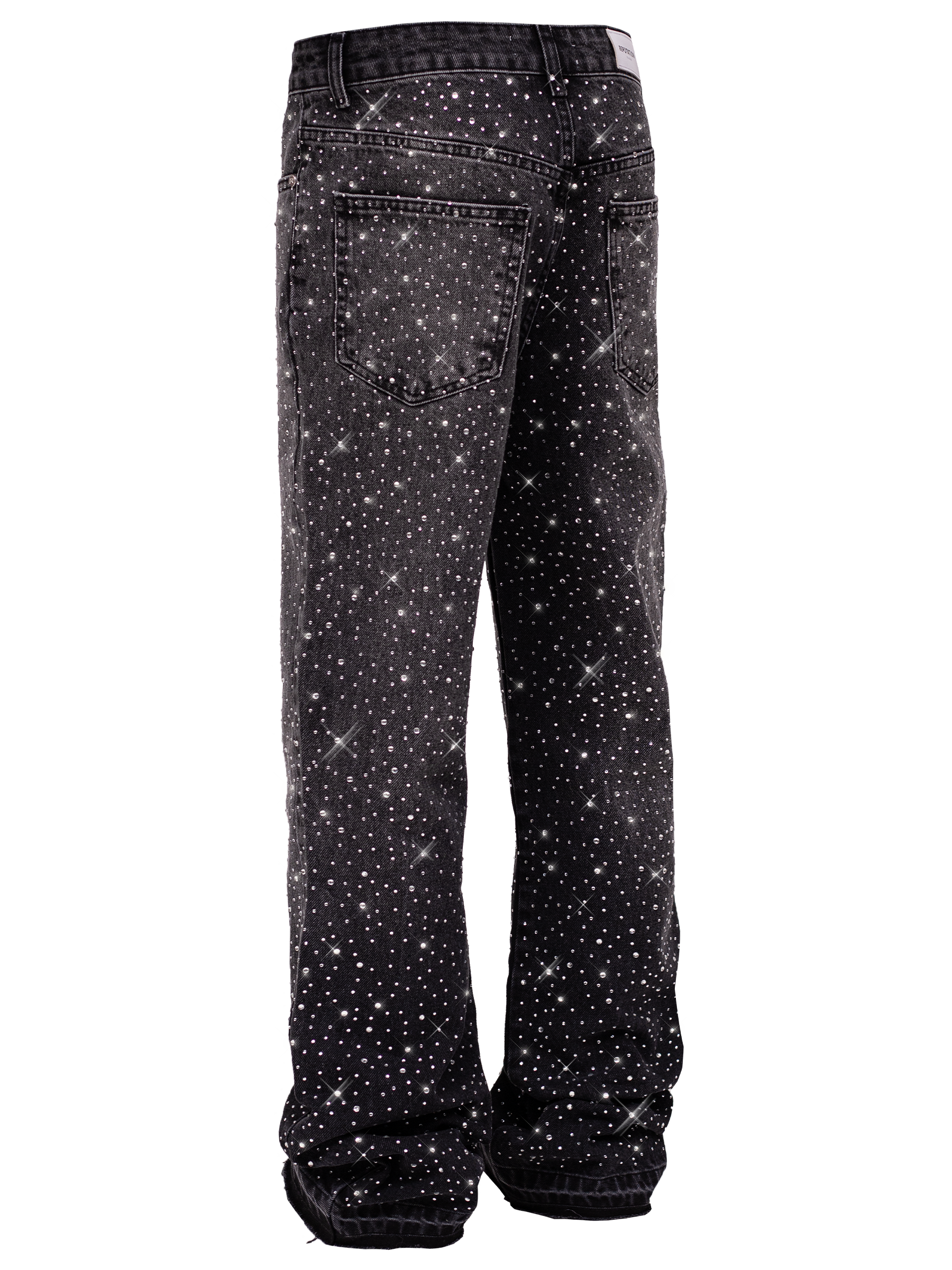 Crystal Flare Denim - Black