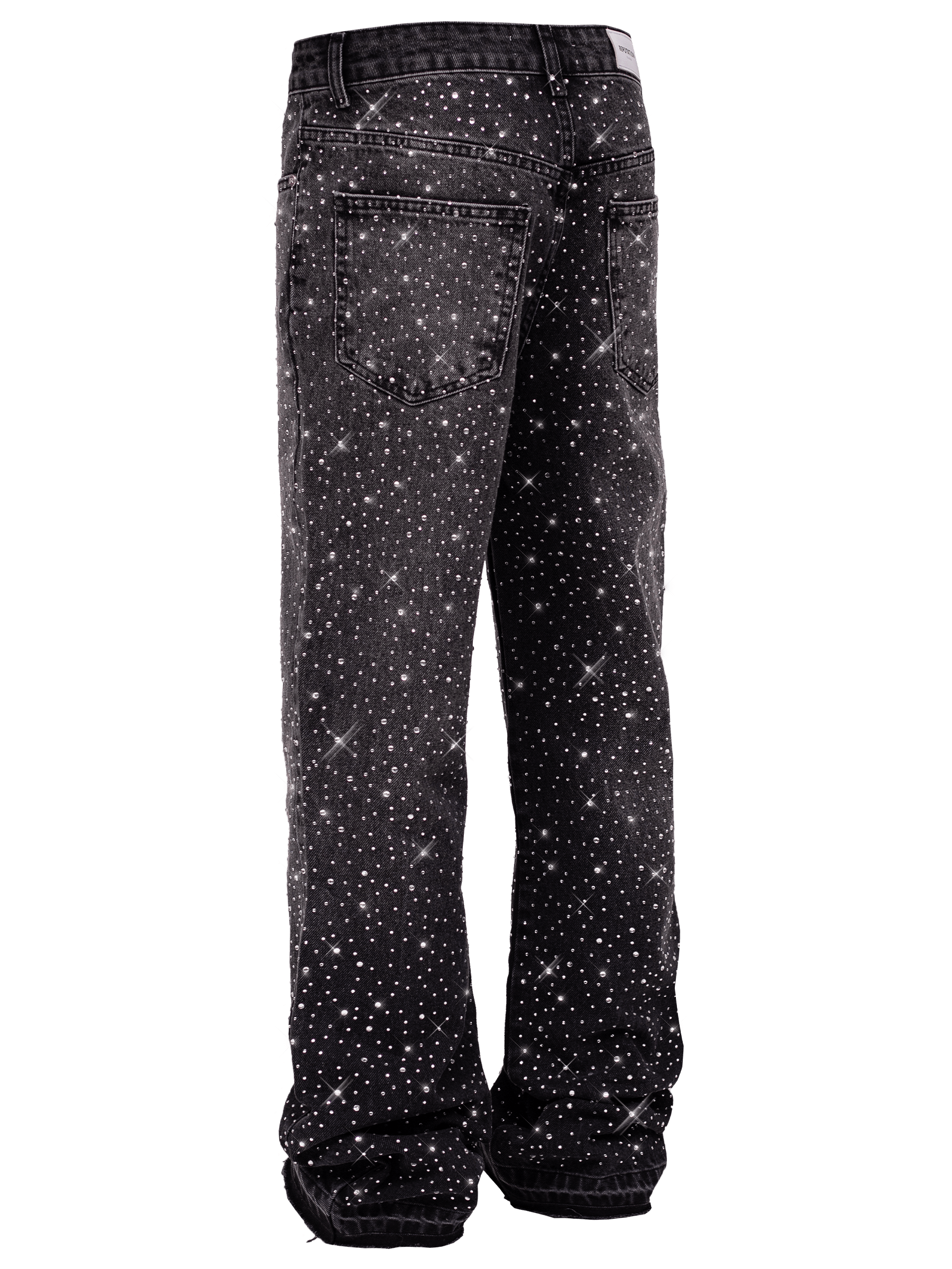 Crystal Flare Denim - Black
