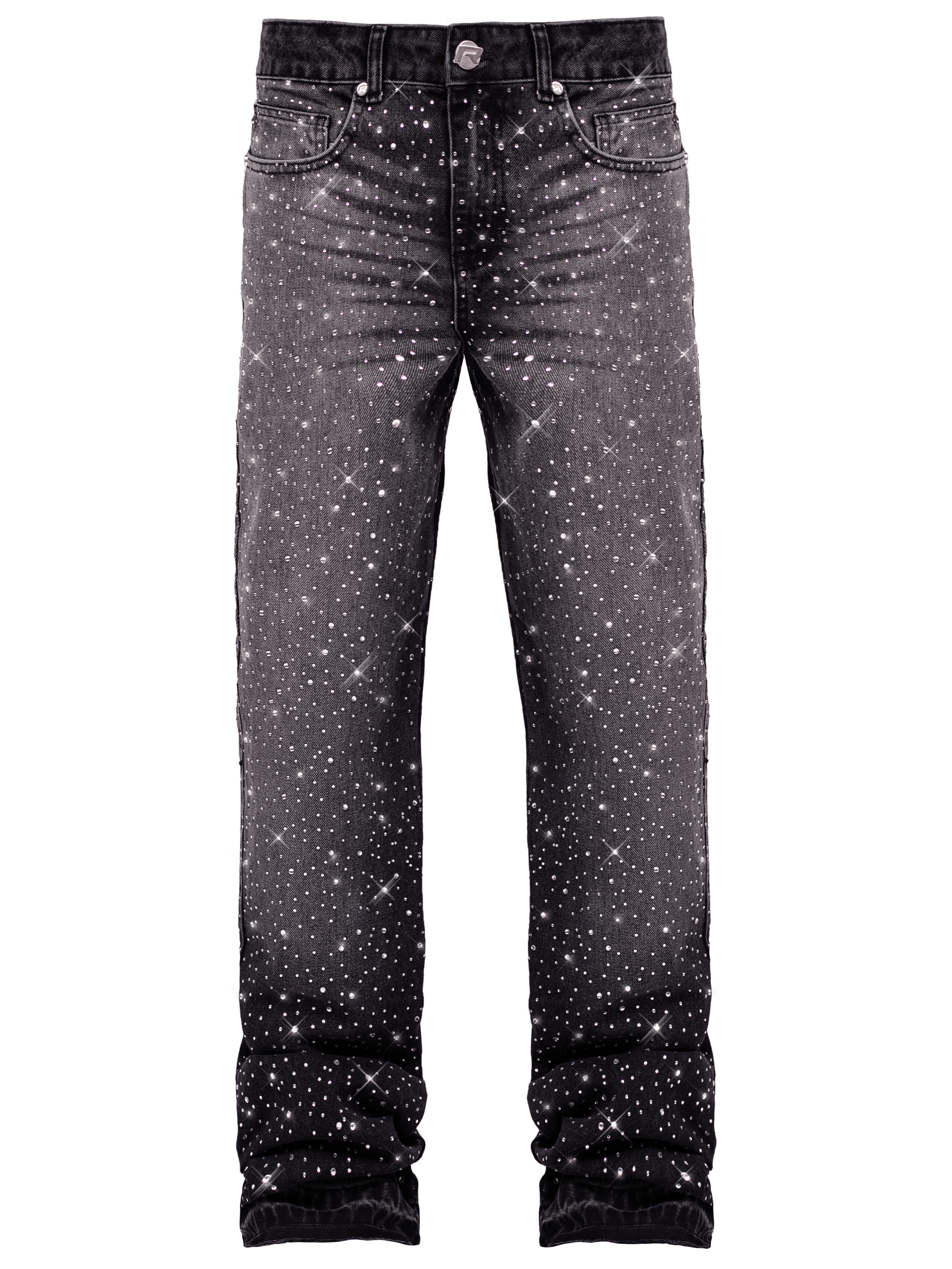 Crystal Flare Denim - Black