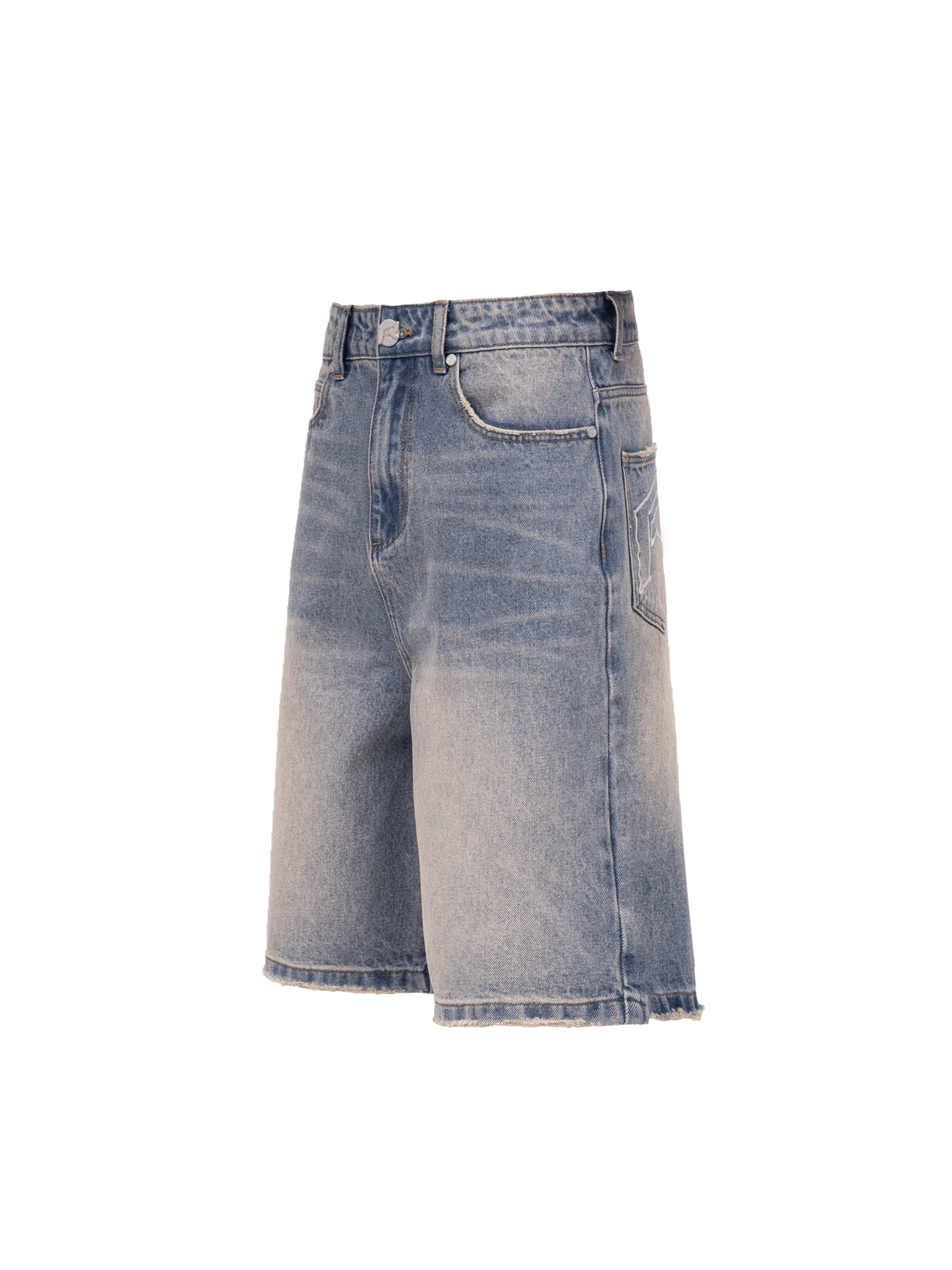 Denim Jorts - Cream Wash - Reputation Studios