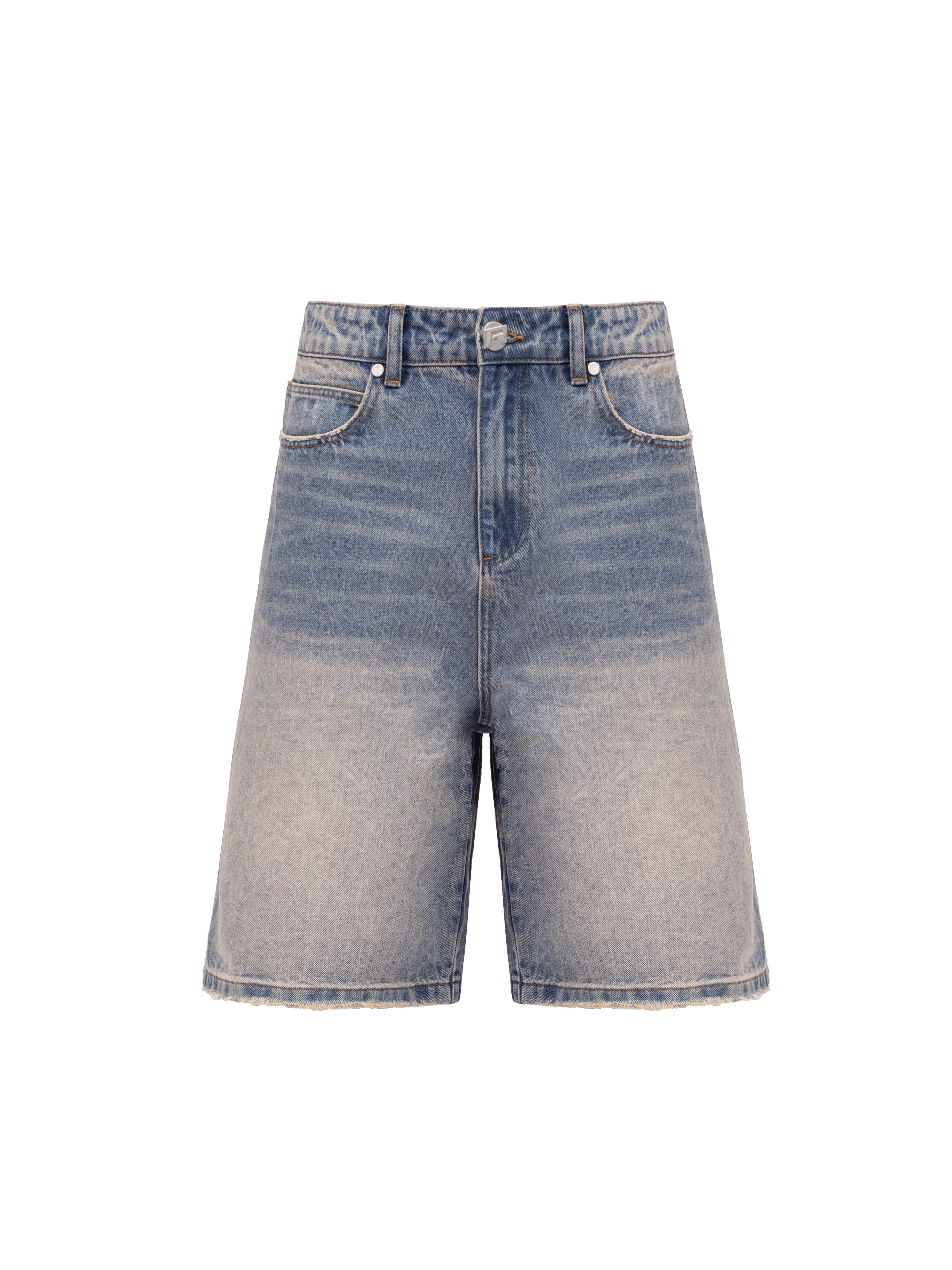 Denim Jorts - Cream Wash