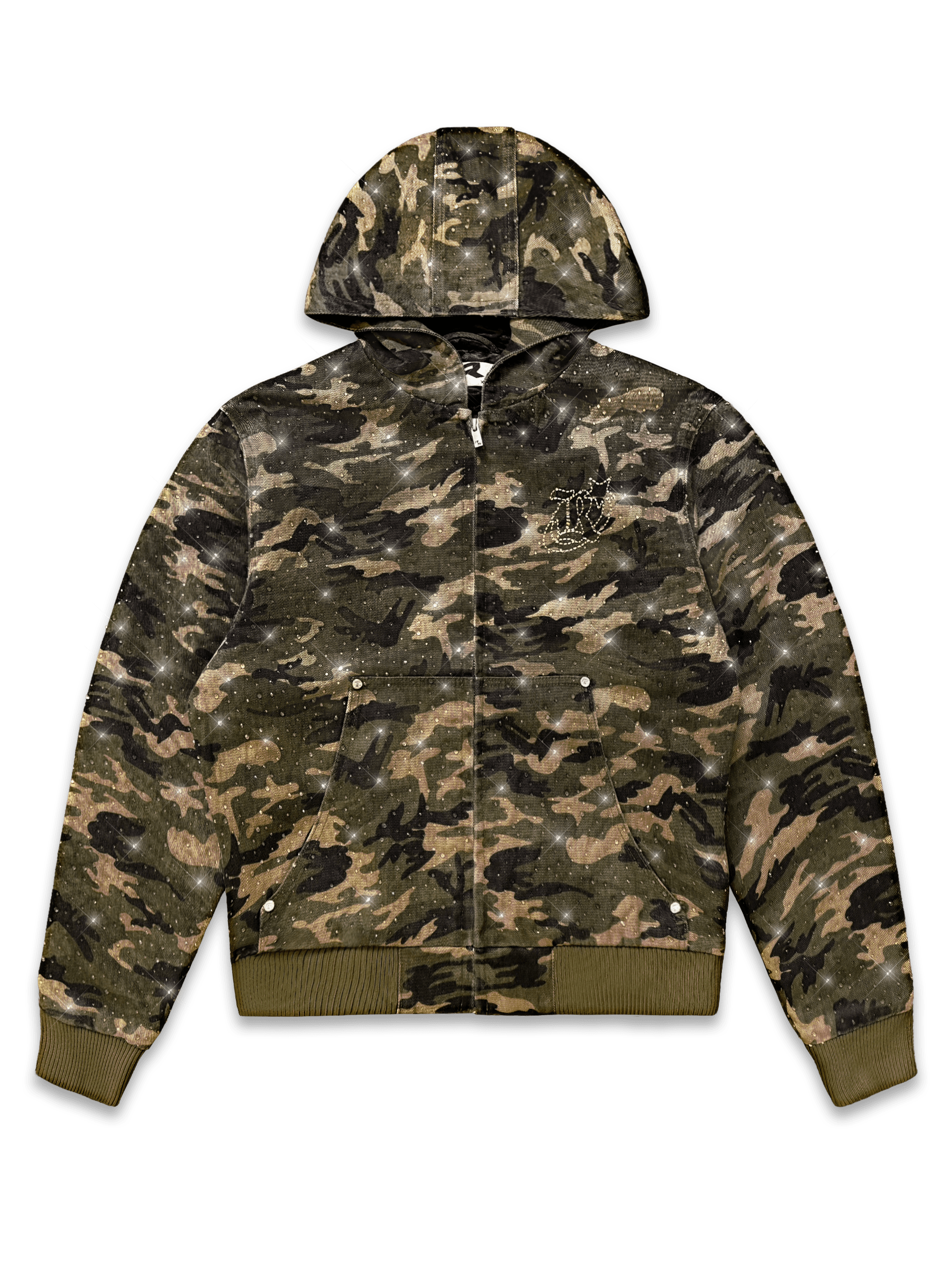 Diamond Camo Jacket - Khaki