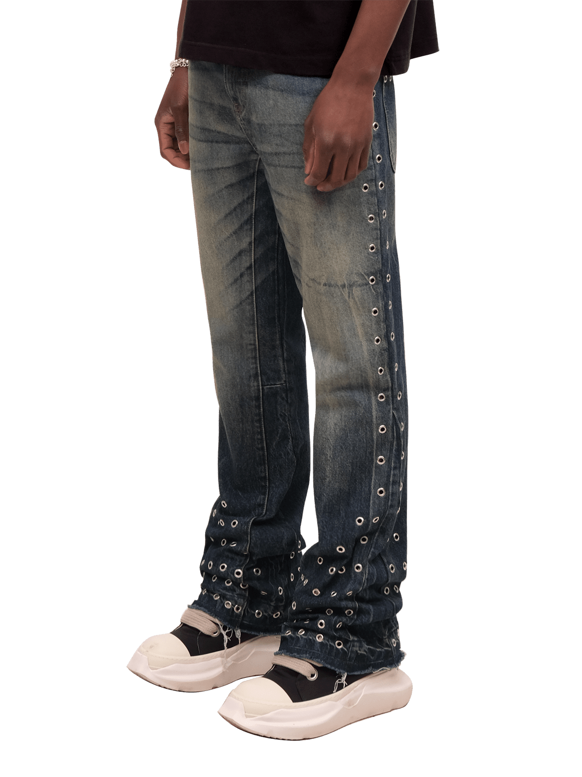 Eyelet Flare Denim - Reputation Studios