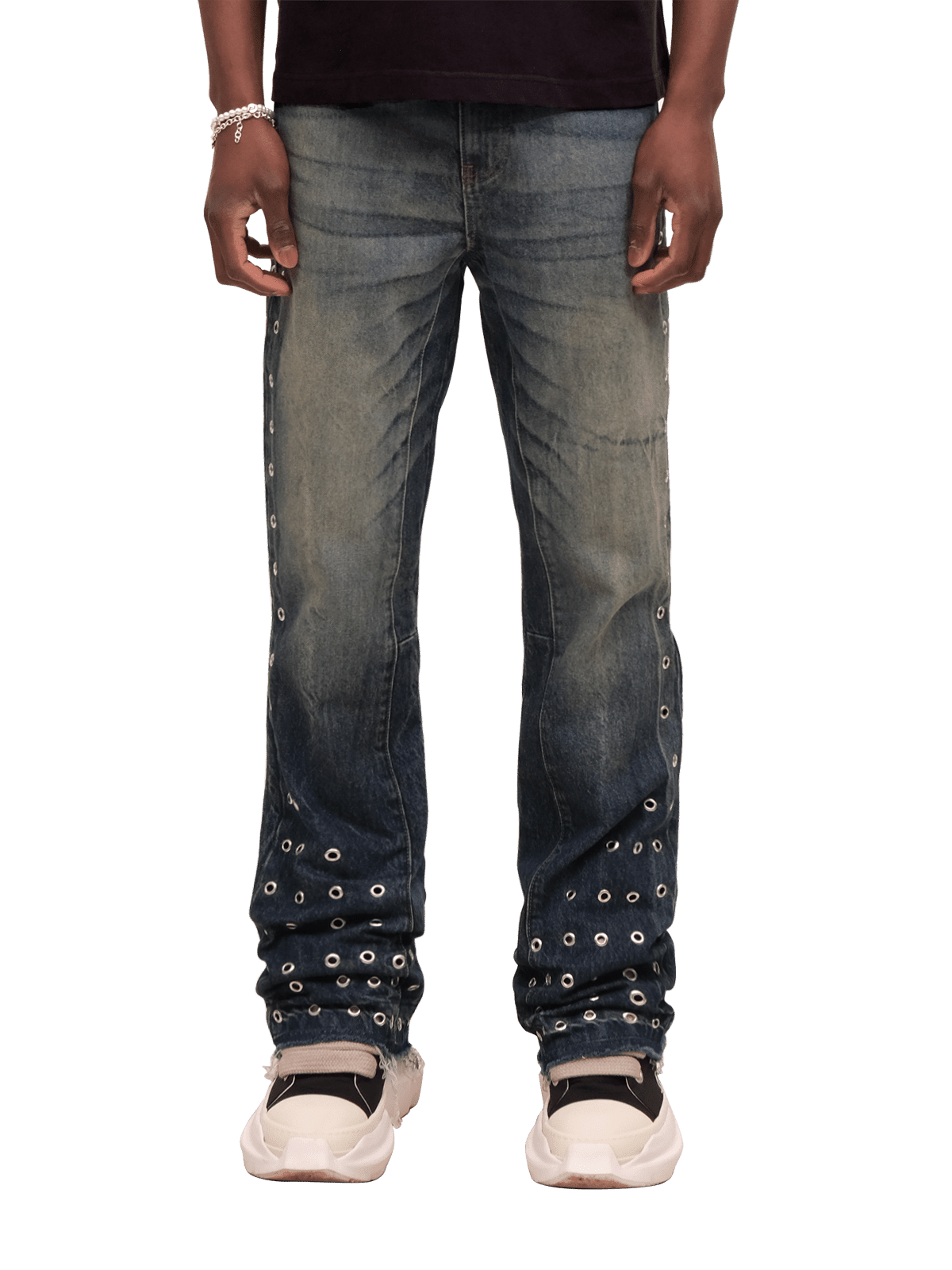 Eyelet Flare Denim - Reputation Studios