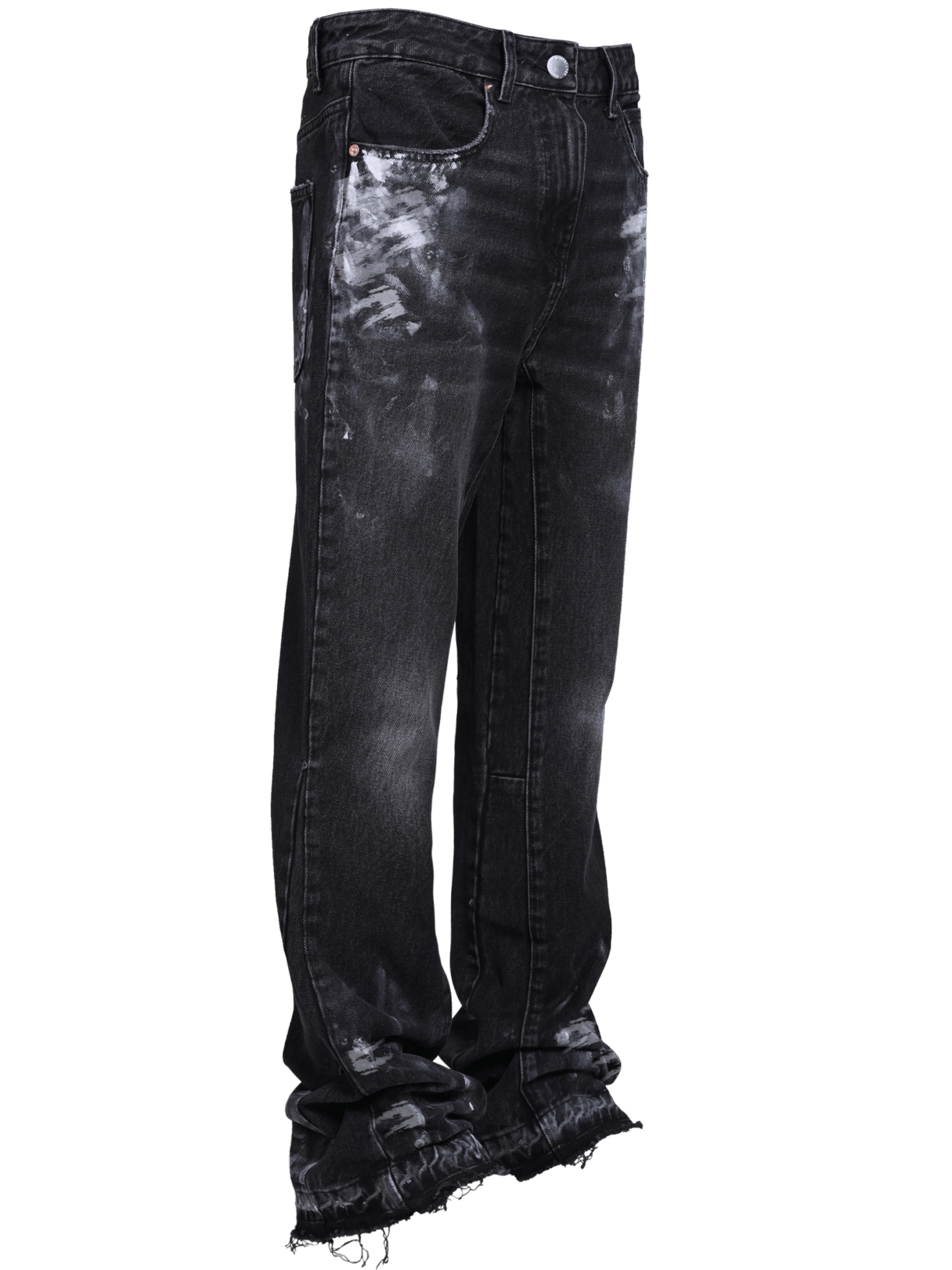 Flare Painters Denim - Black - Reputation Studios