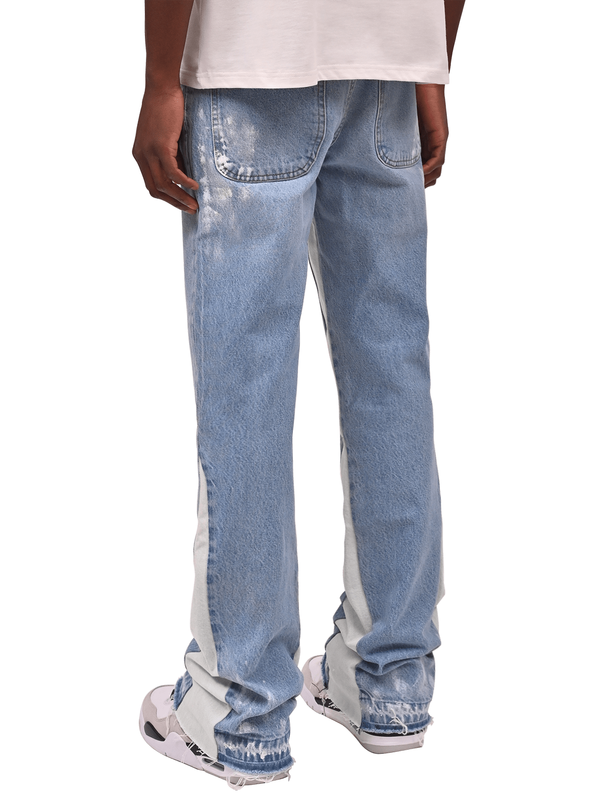 Flare Track Denim - Light Stone - Reputation Studios