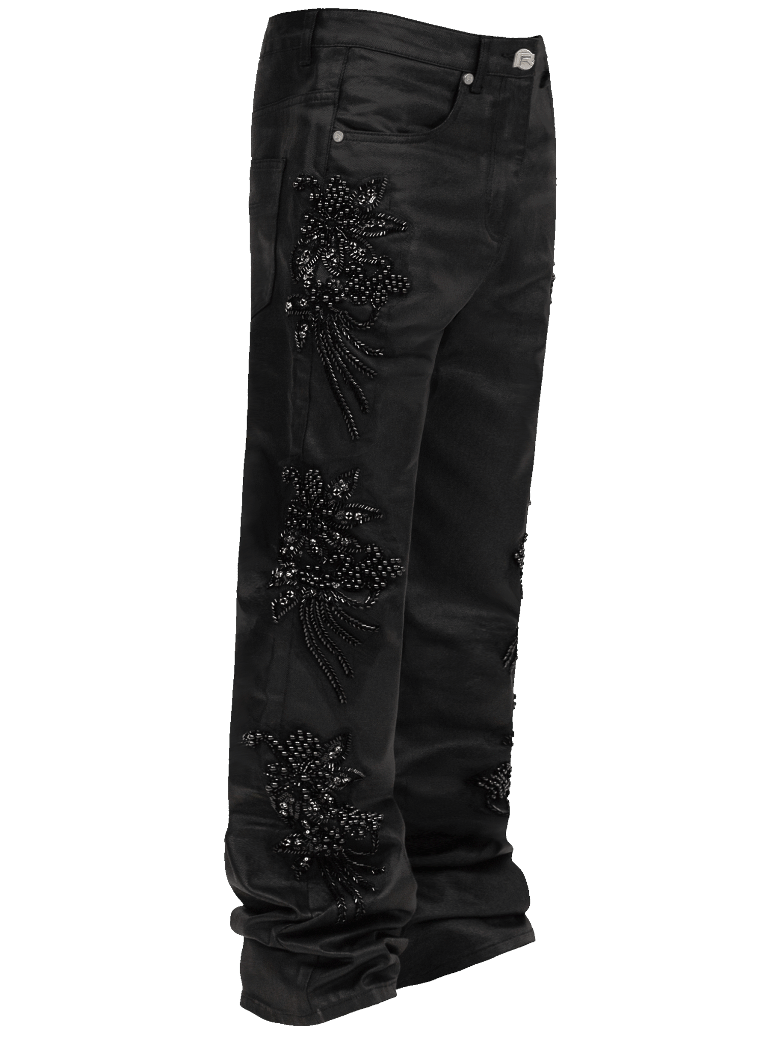 Floral Embellish Denim - Reputation Studios