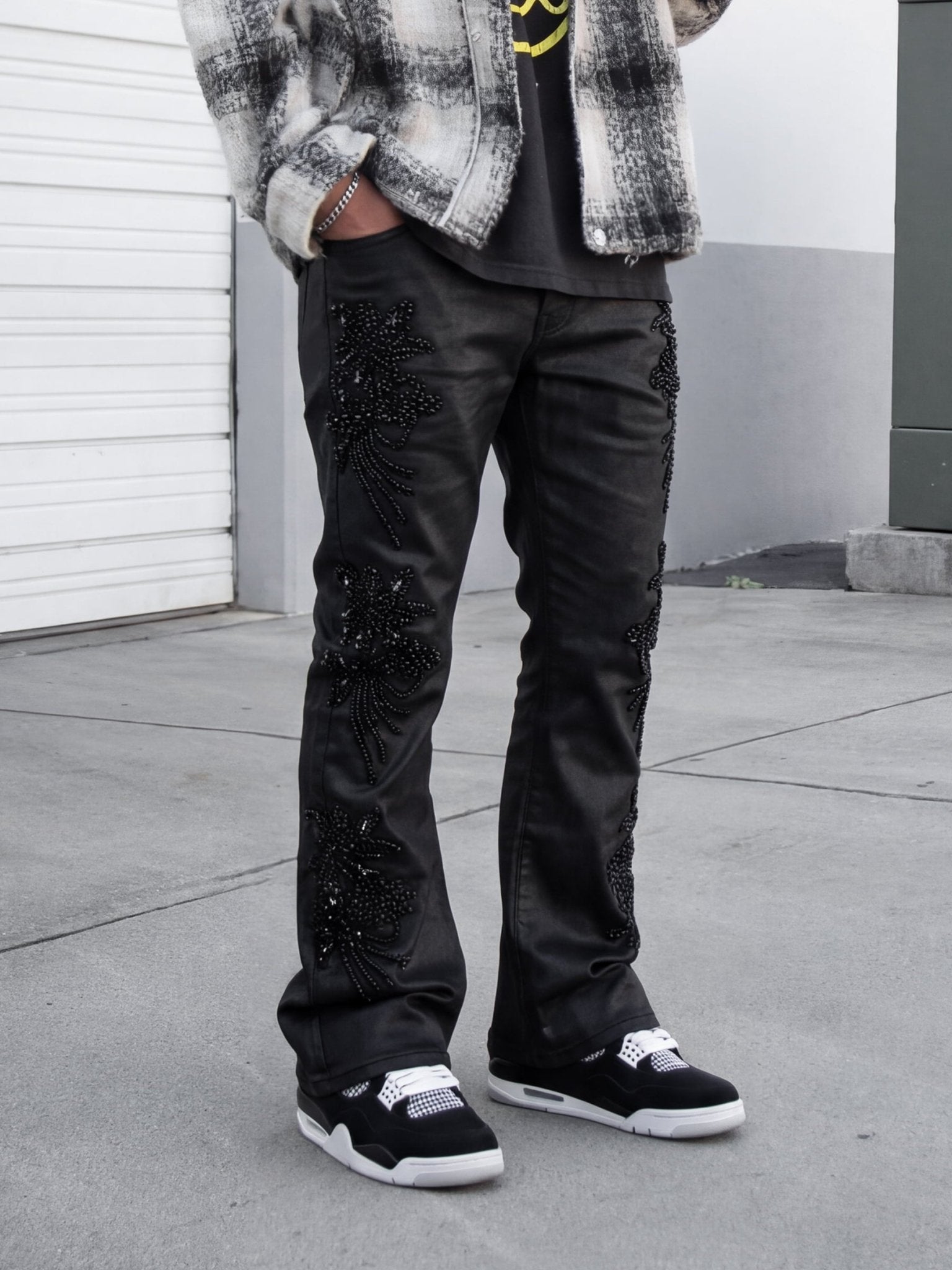 Floral Embellish Denim - Reputation Studios