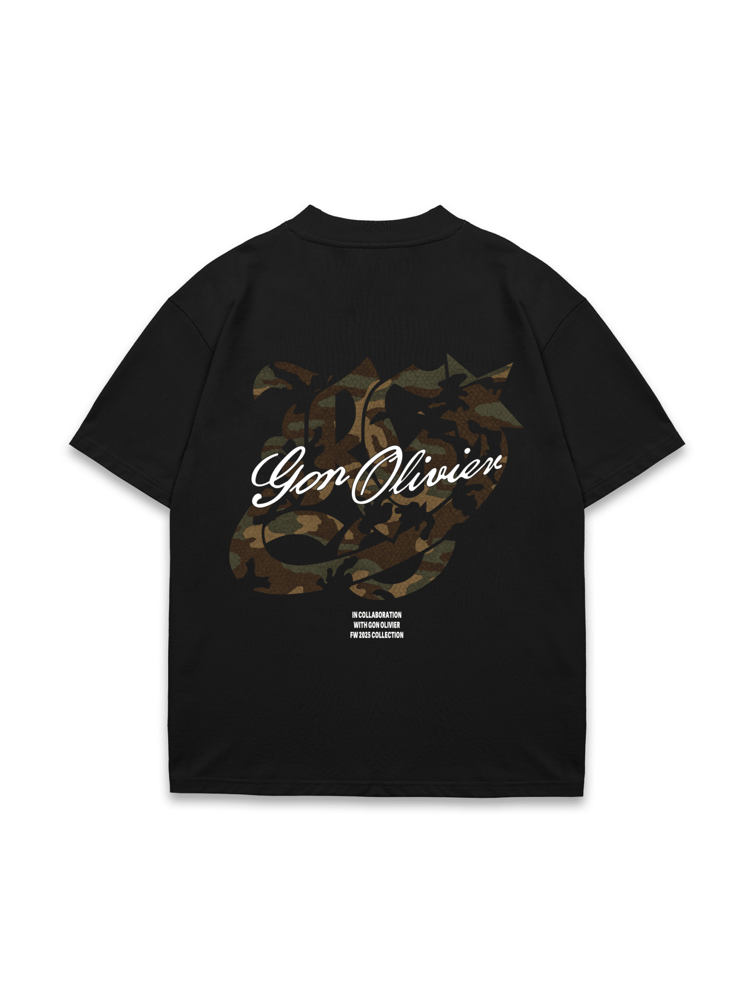 Gon x Reputation Combat Camo Tee - Black - Reputation Studios