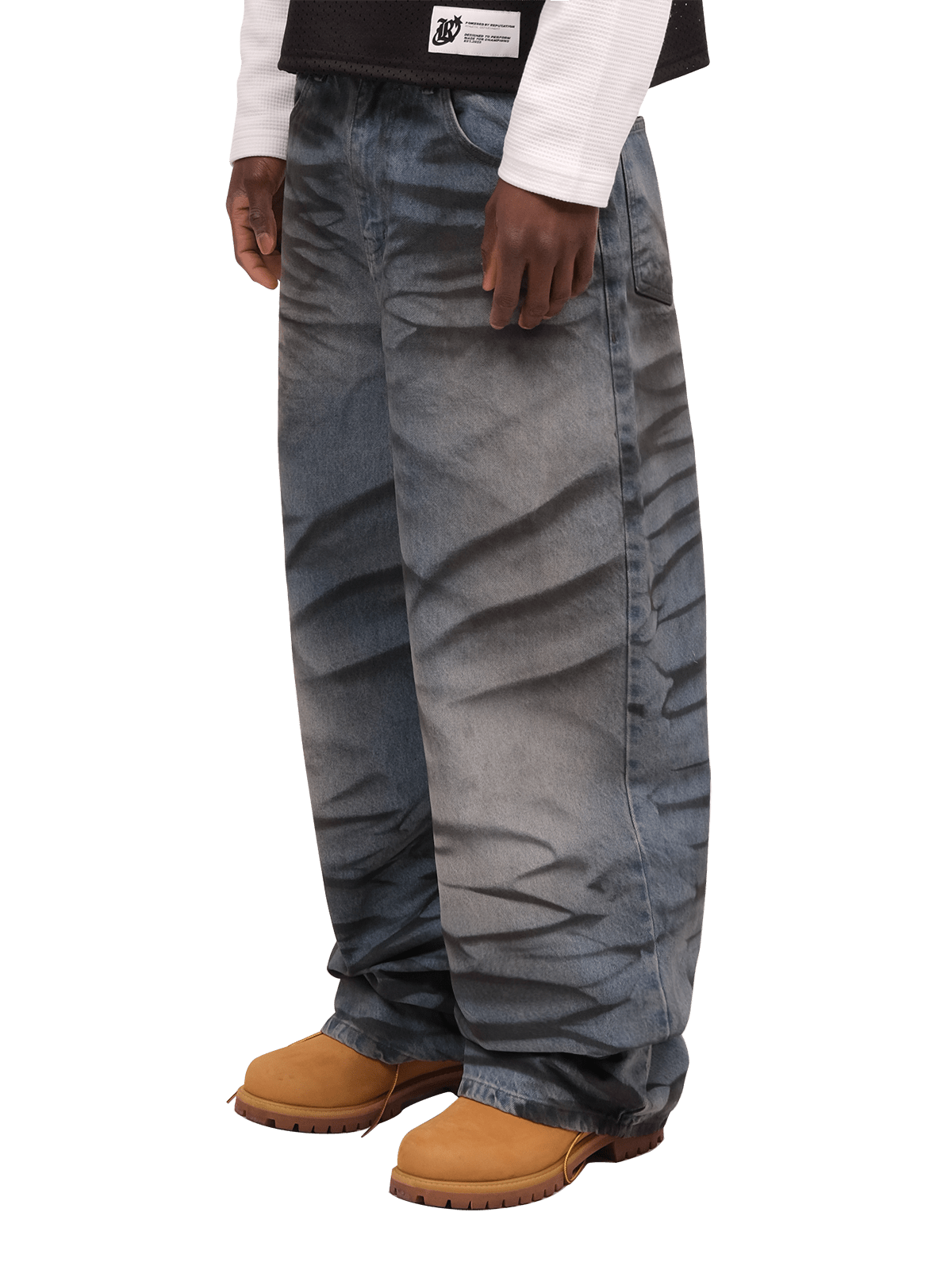 Grunge Baggy Denim - Blue Wash - Reputation Studios