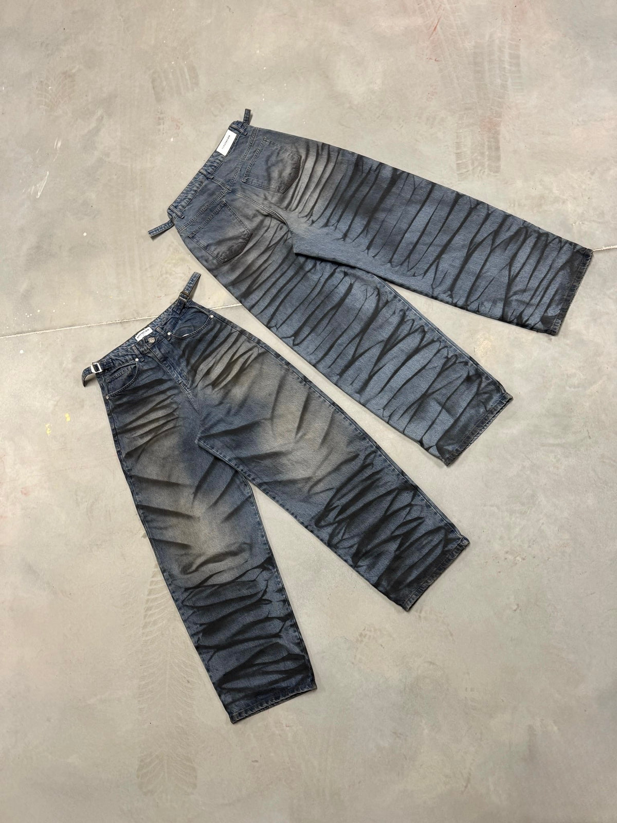 Grunge Baggy Denim - Blue Wash - Reputation Studios